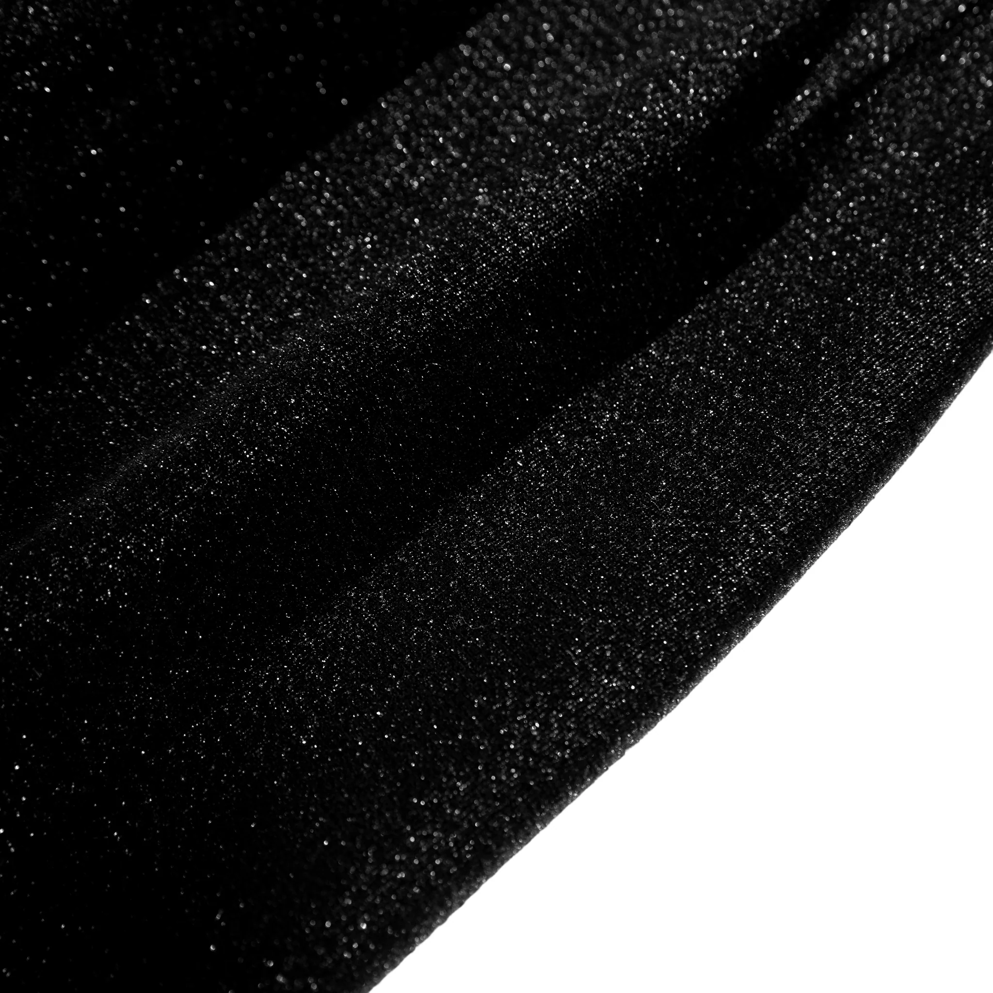 Glitter Velvet 120" Round Tablecloth - Black - Image 6
