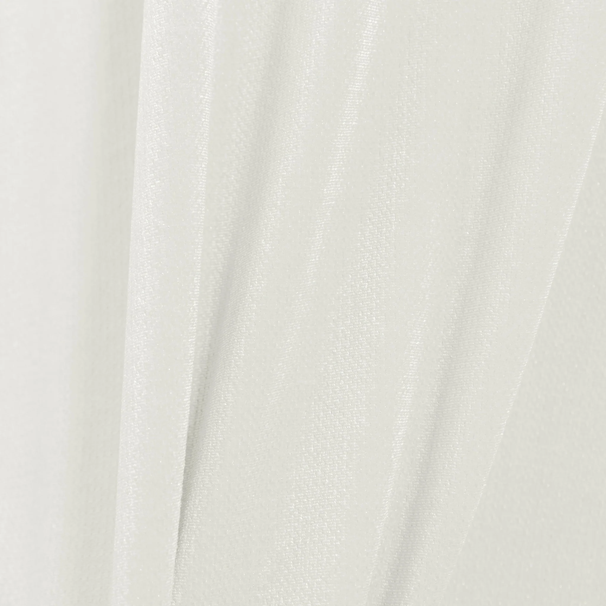 Glitter Velvet 120" Round Tablecloth - Ivory - Image 5