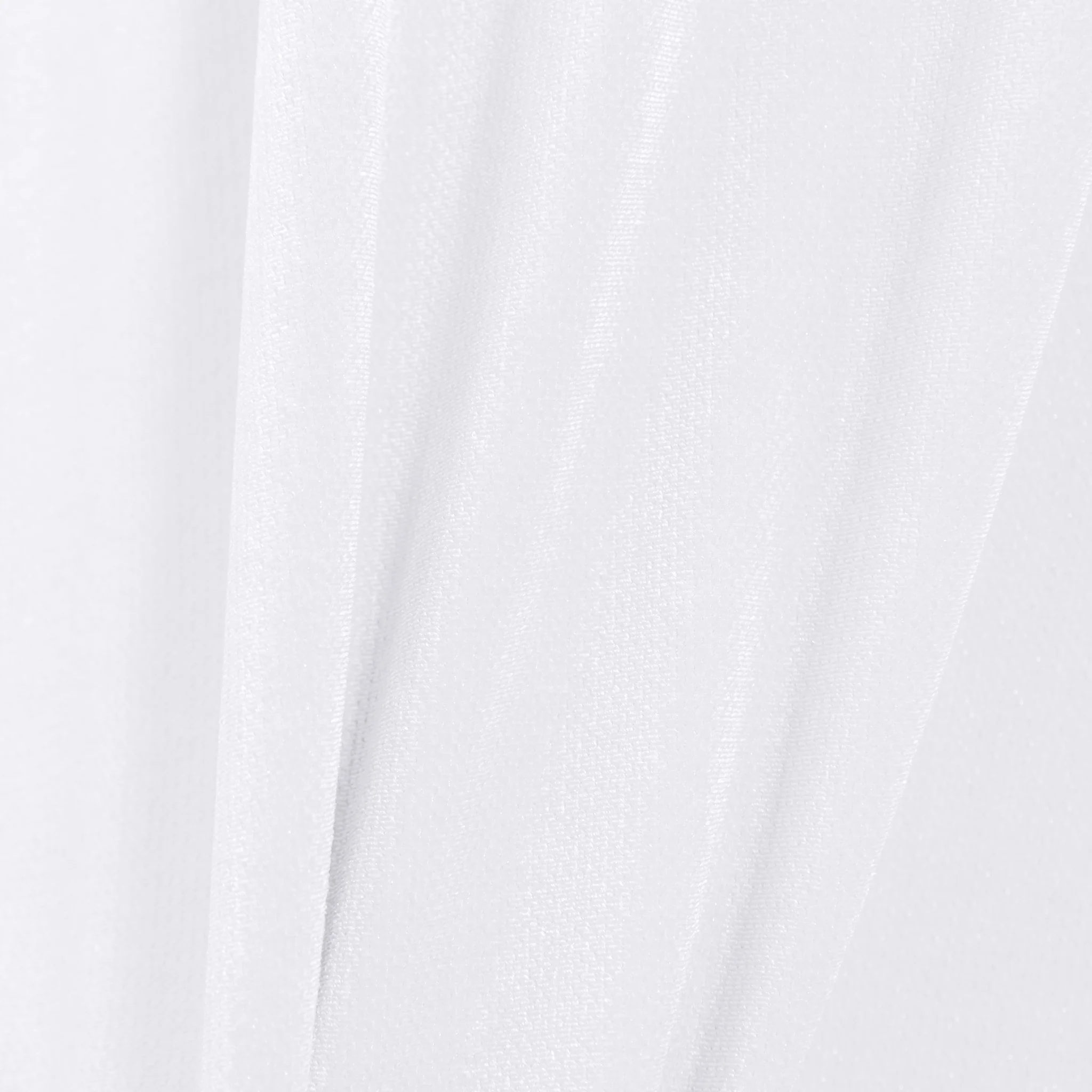 Glitter Velvet 120" Round Tablecloth - White - Image 4