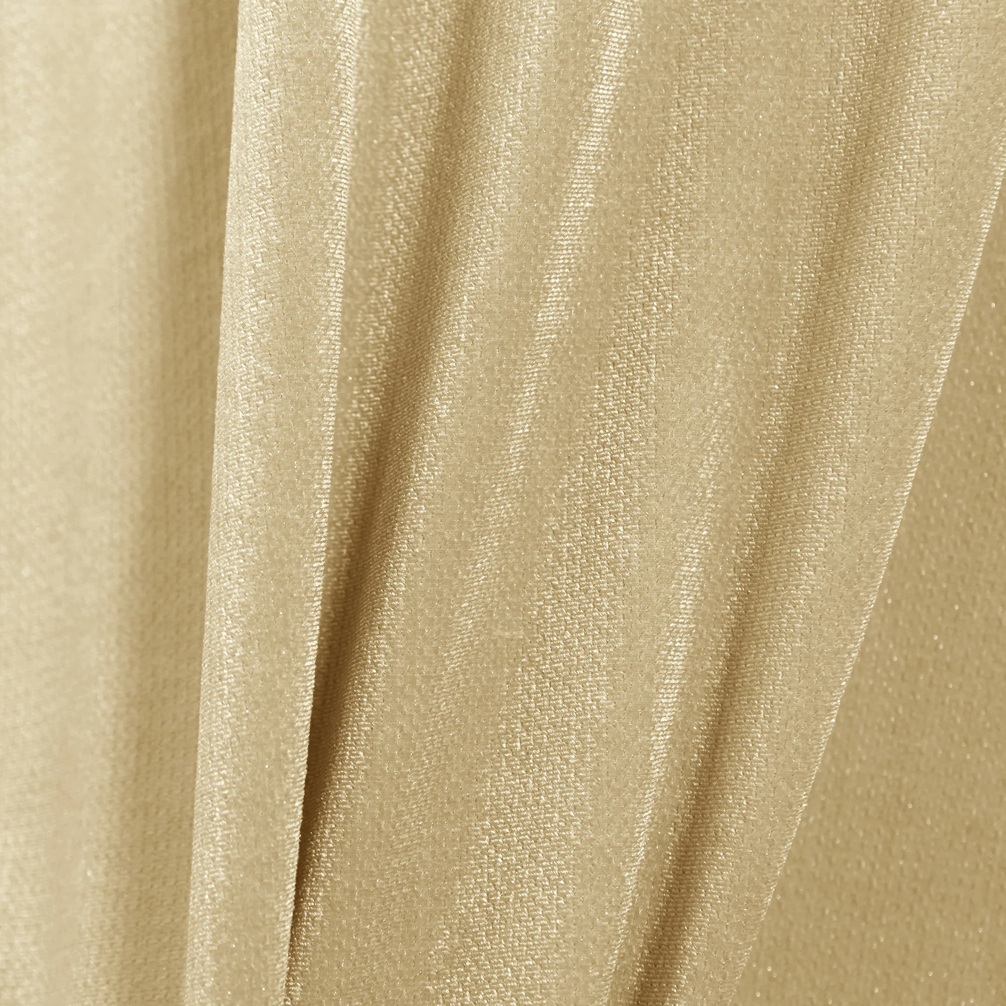 Glitter Velvet 132" Round Tablecloth - Champagne - Image 5