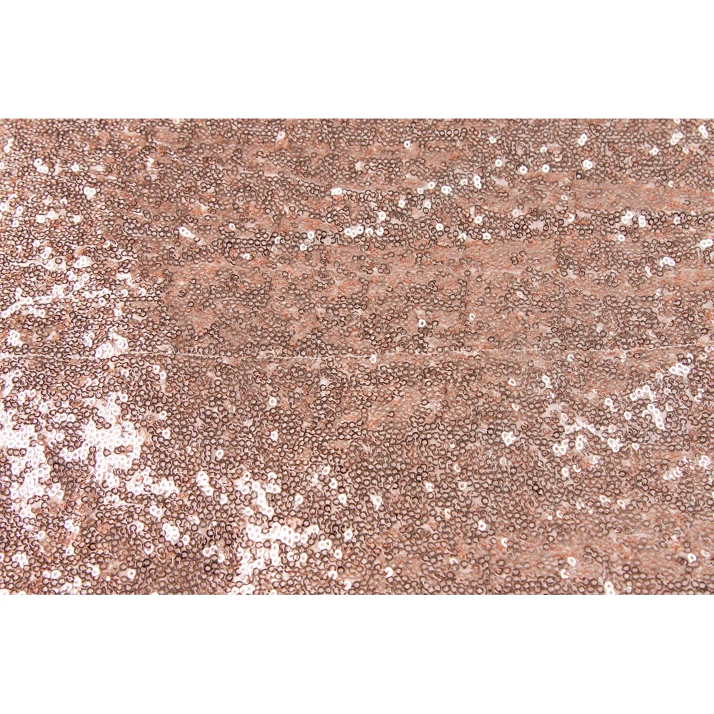 Glitz Sequin 10ft H x 52" W Drape/Backdrop panel - Blush/Rose Gold - Image 3
