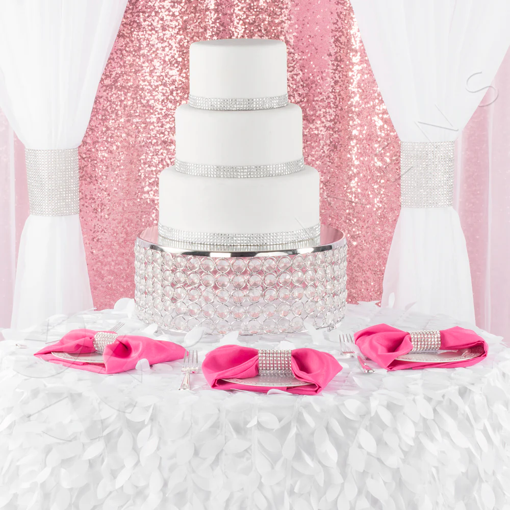 Glitz Sequin 10ft H x 52" W Drape/Backdrop panel - Pink - Image 4