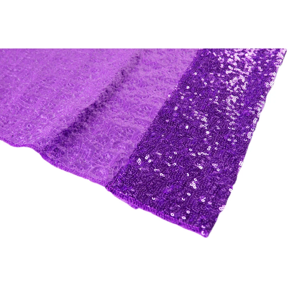 Glitz Sequin 10ft H x 52" W Drape/Backdrop panel - Purple - Image 2