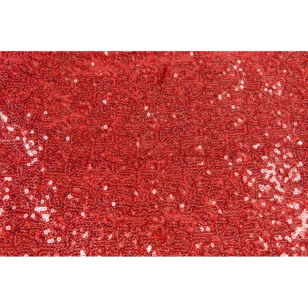Glitz Sequin 10ft H x 52" W Drape/Backdrop panel - Red - Image 3