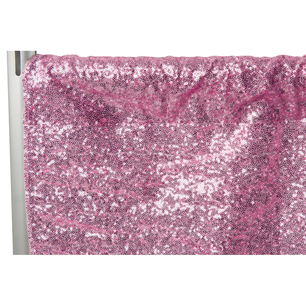 Glitz Sequin 14ft H x 52" W Drape/Backdrop panel - Pink