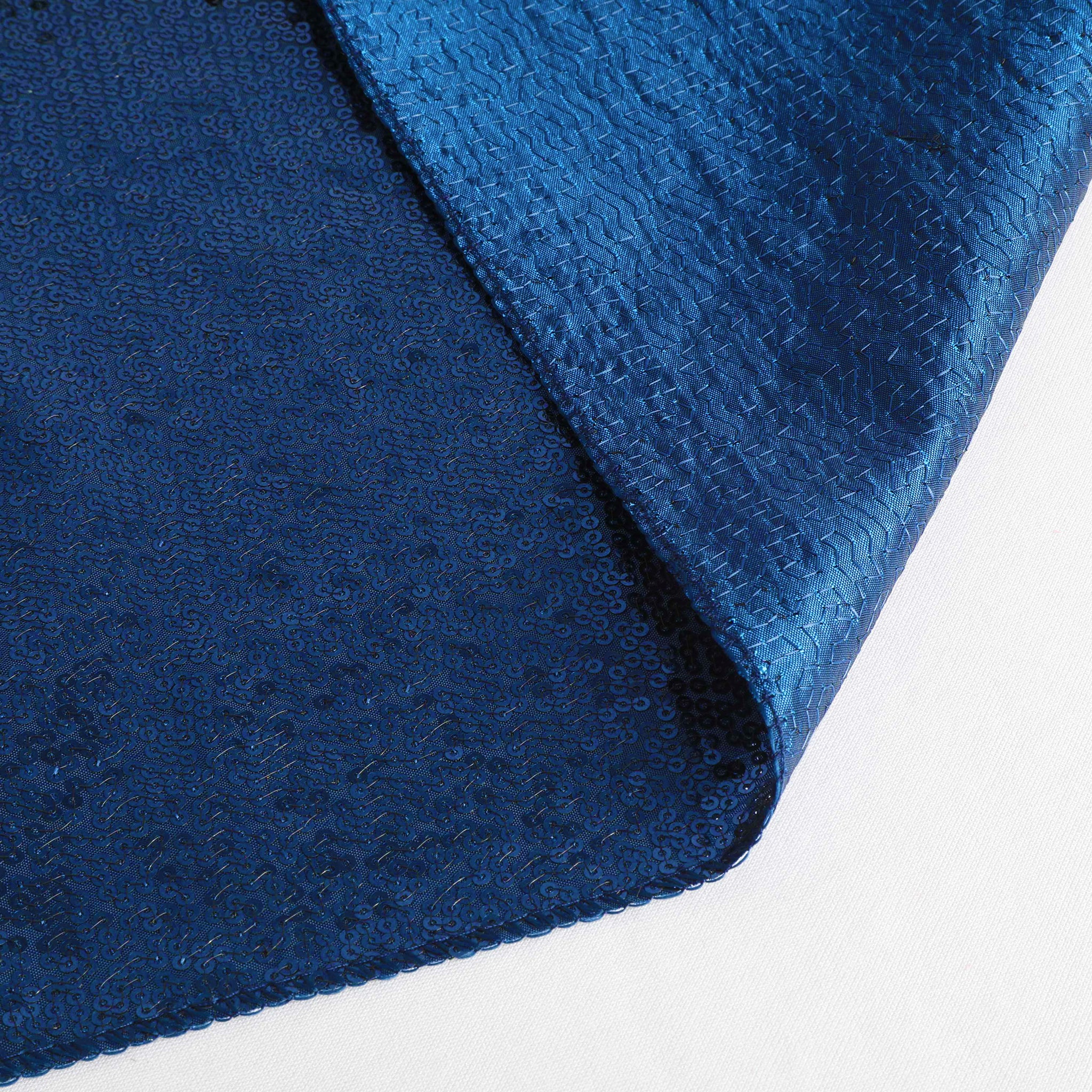 Glitz Sequin Napkin 20"x20" - Navy Blue (New Tone) - Image 6