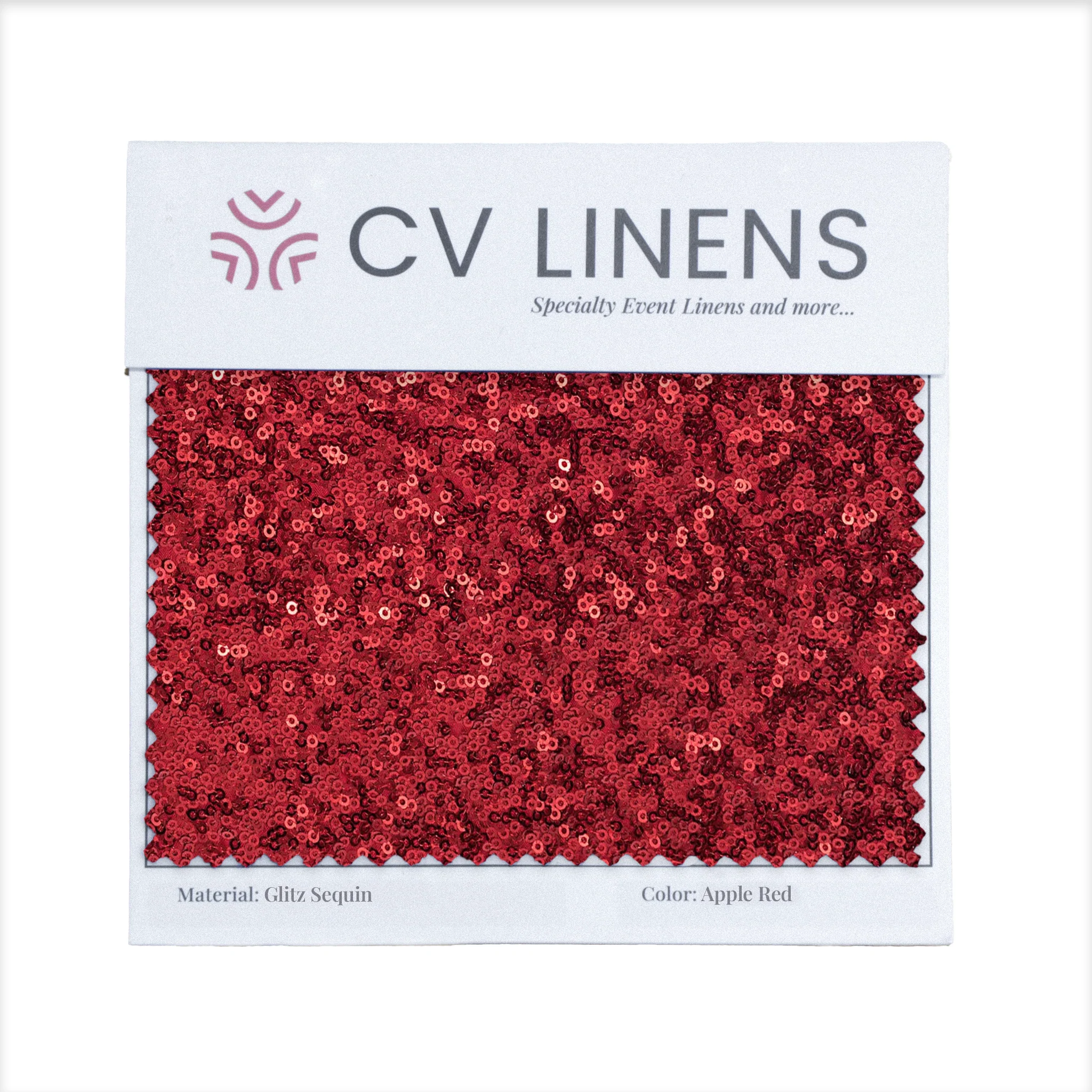 Glitz Swatch Card - Apple Red