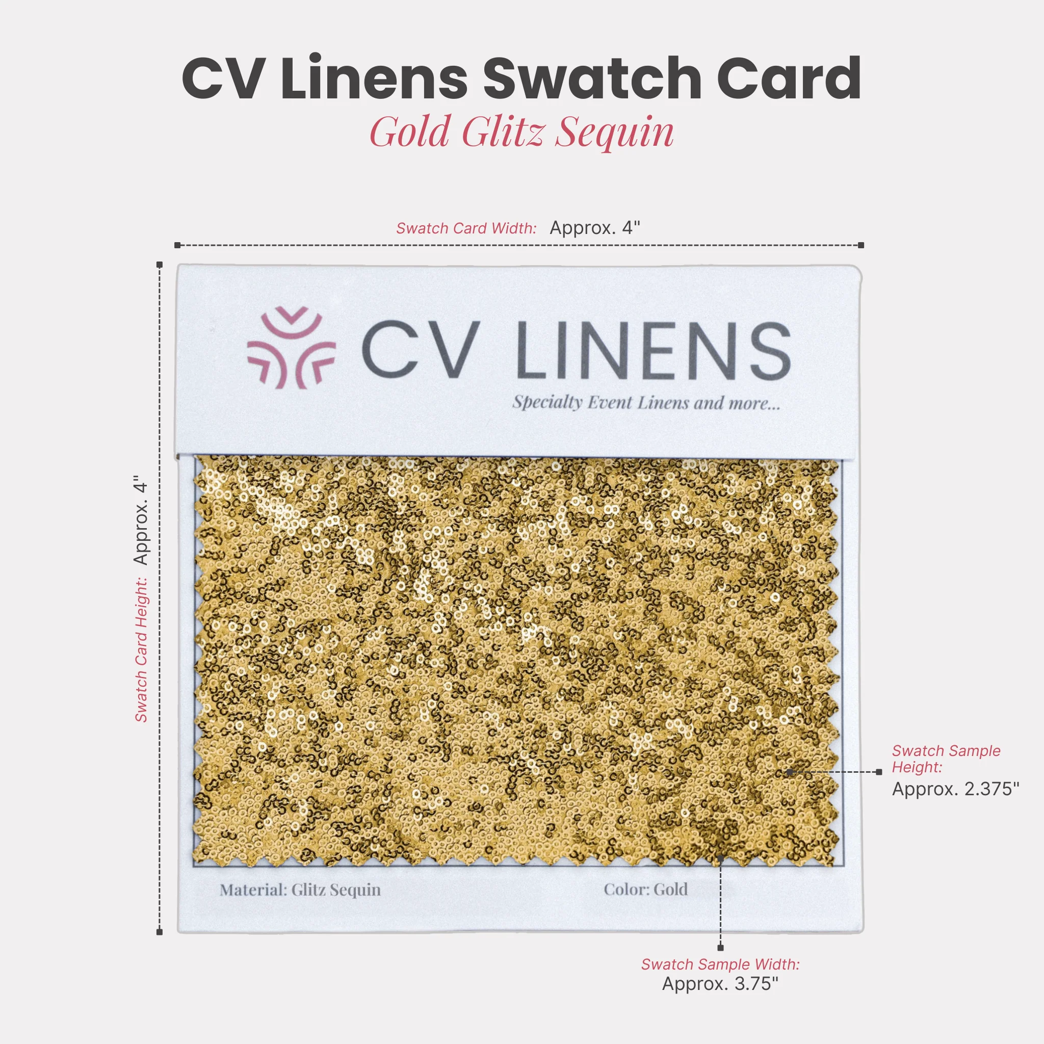 Glitz Swatch Card - Gold - Image 2