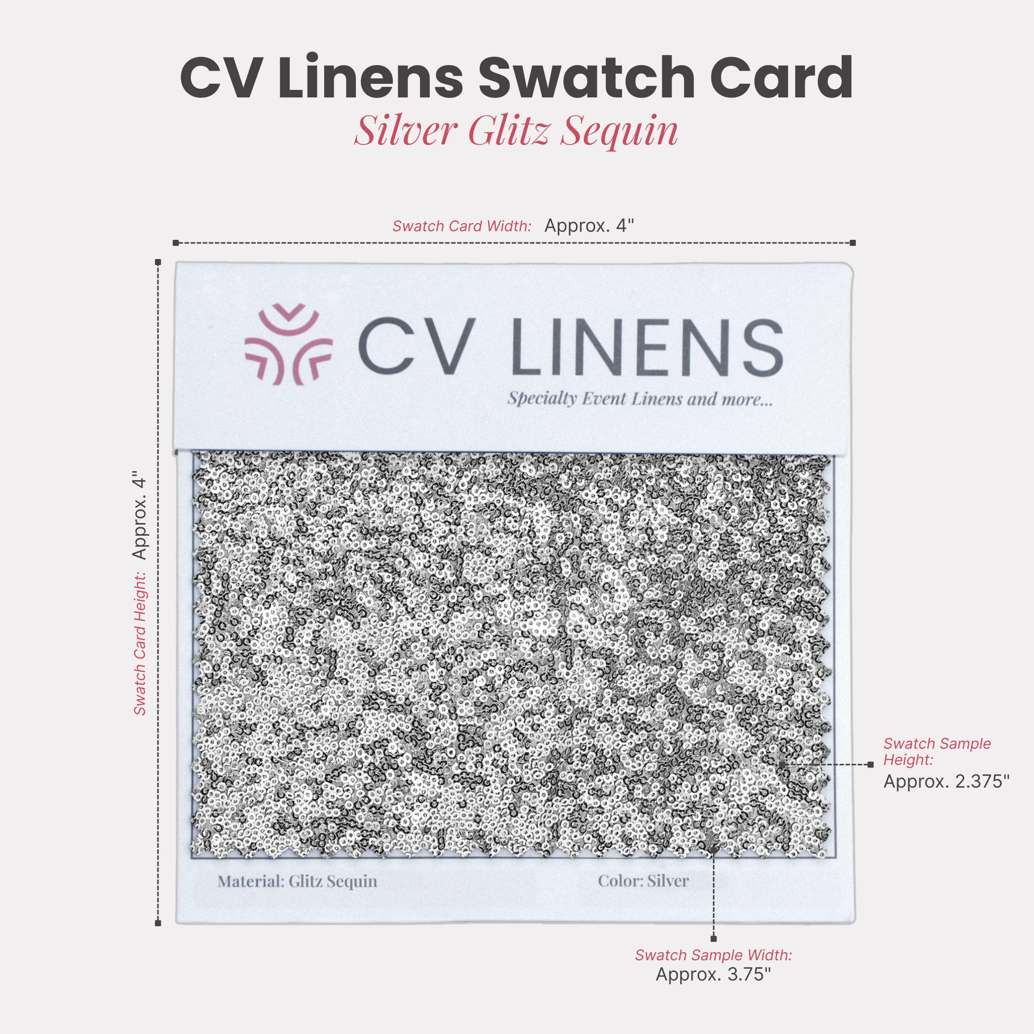Glitz Swatch Card - Silver - Image 2