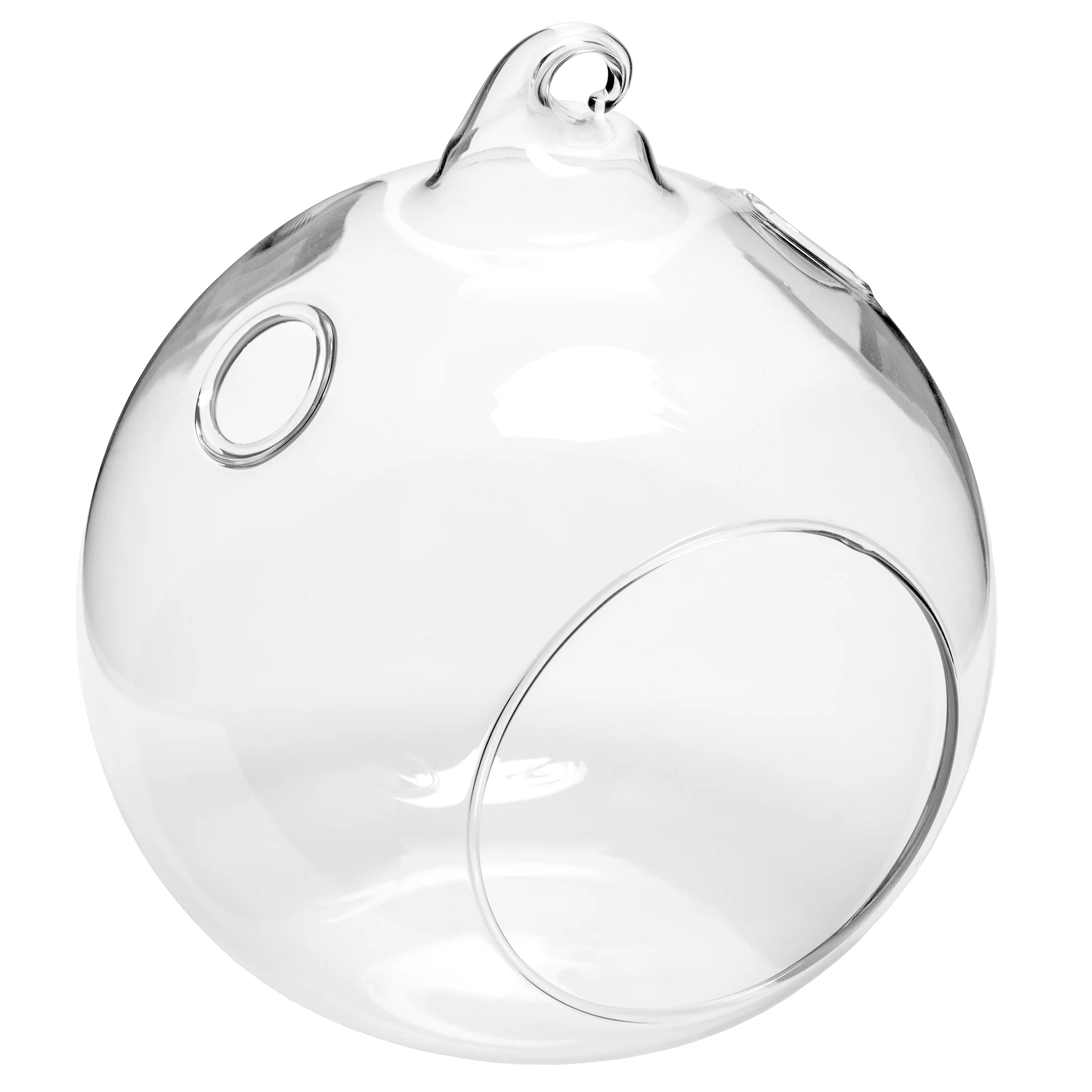 Hanging Glass Vase Globe Tealight Candle Holder 10cm
