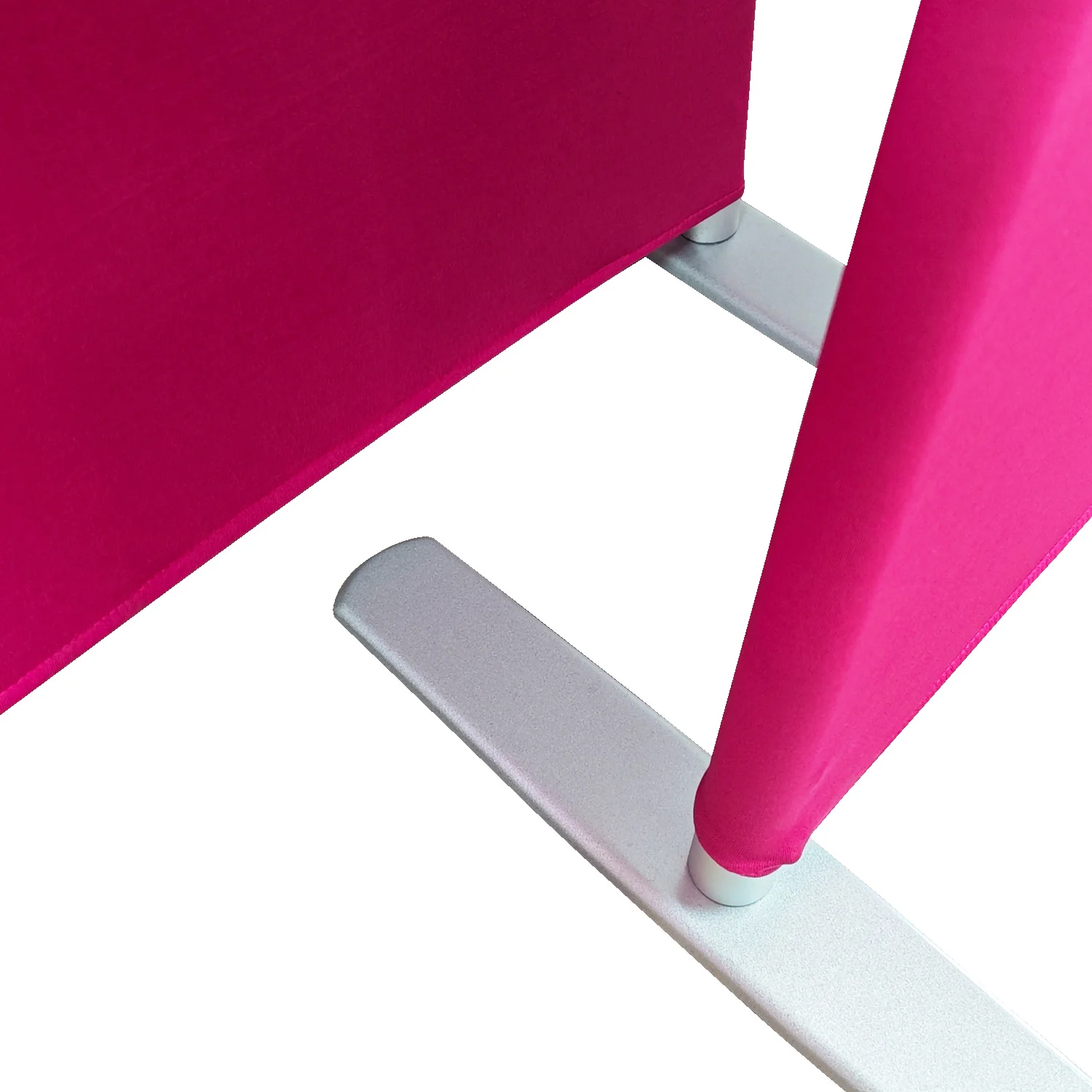 Spandex Arch Covers for Heavy Duty Rectangular Backdrop Frame 3pc/set - Fuchsia - Image 4