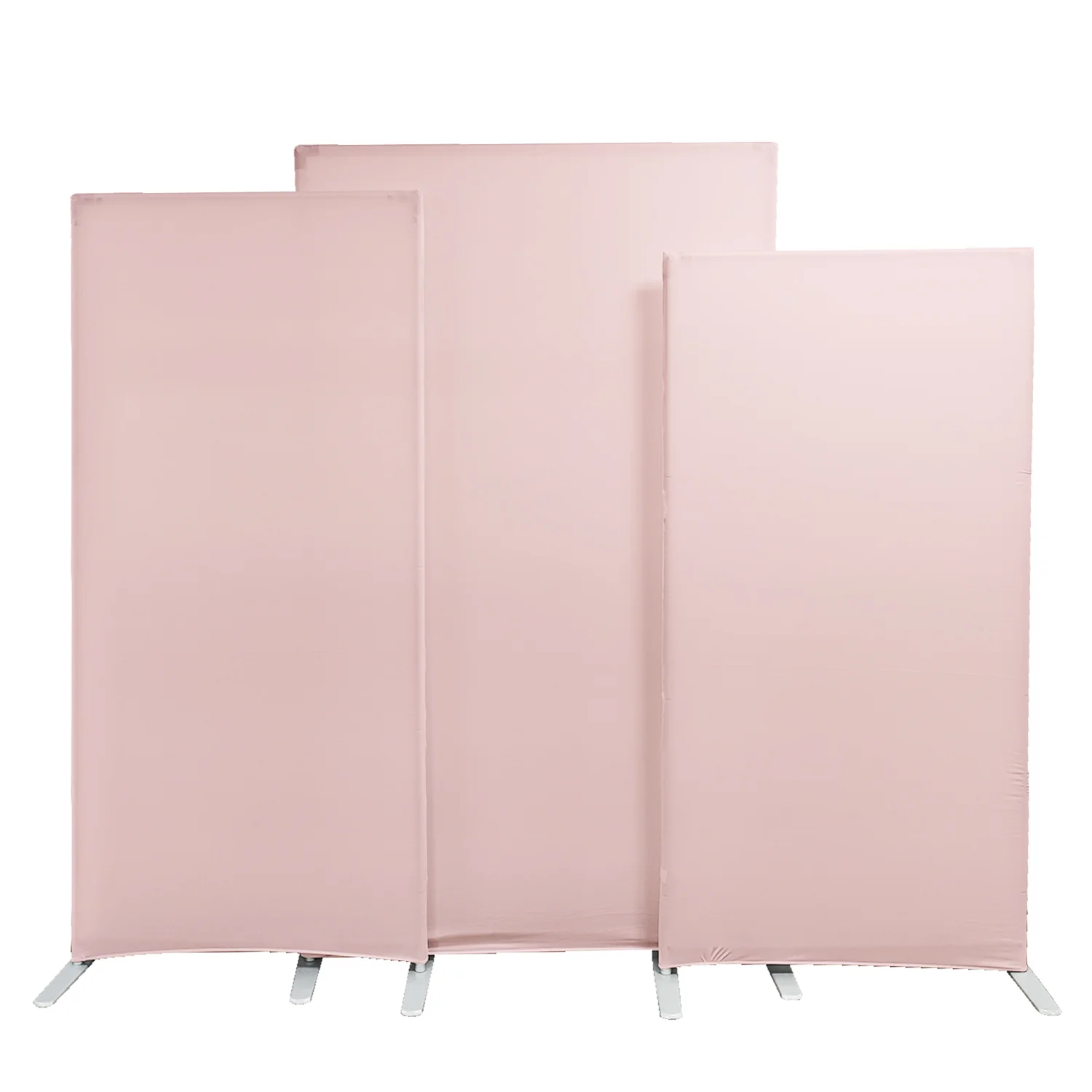 Spandex Arch Covers for Heavy Duty Rectangular Backdrop Frame 3pc/set - Pink