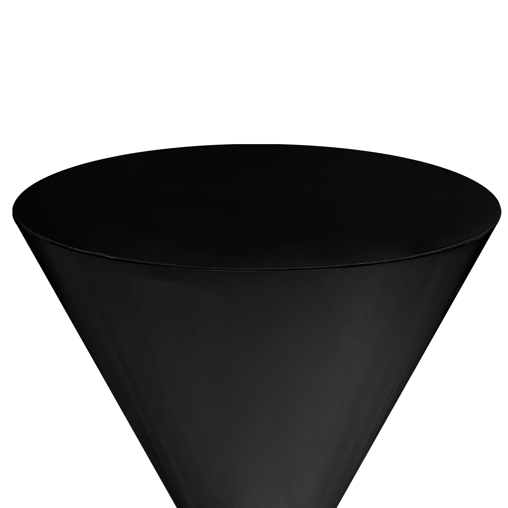 31" Tall Hourglass Plinth Pedestal Stand - Black - Image 8