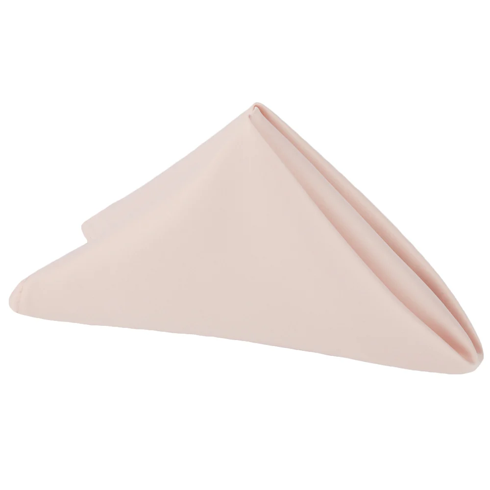 Lamour Satin Napkin 20"x20" - Blush/Rose Gold
