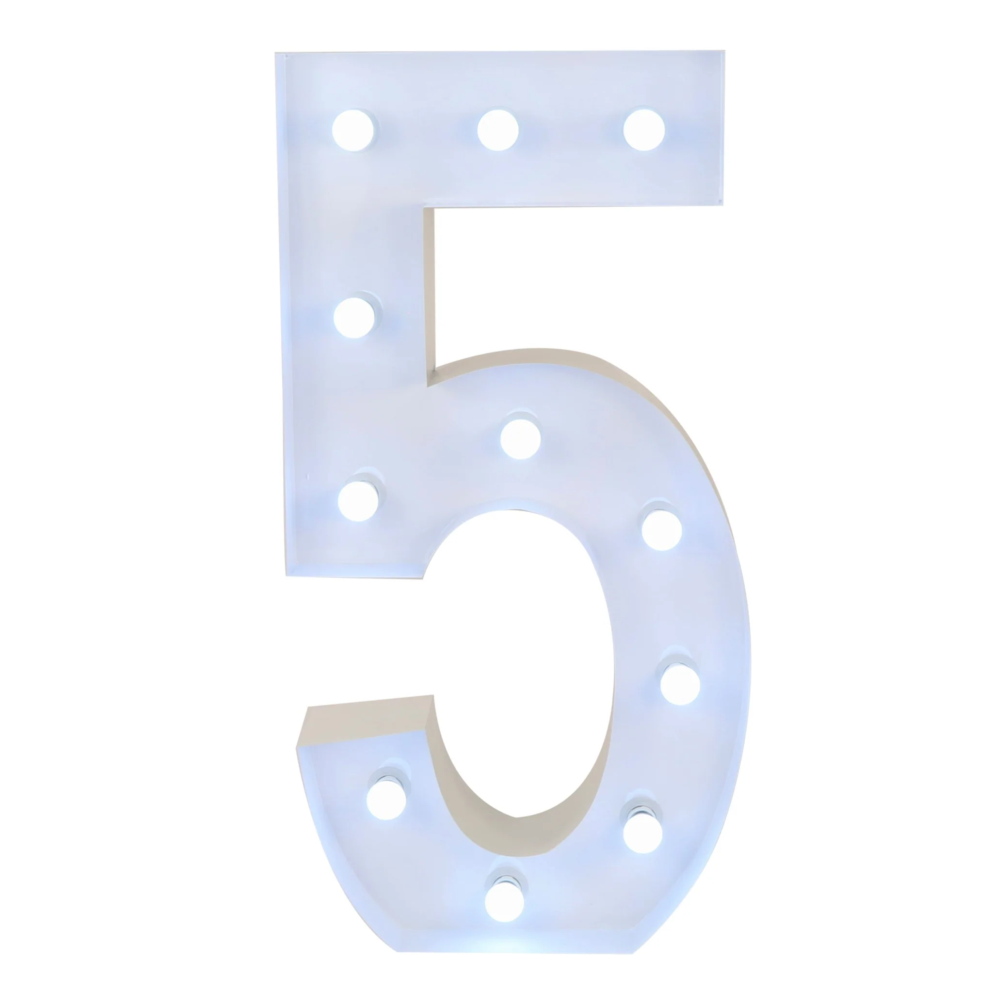 Large 4ft Tall LED Marquee Number - 5 - Image 3