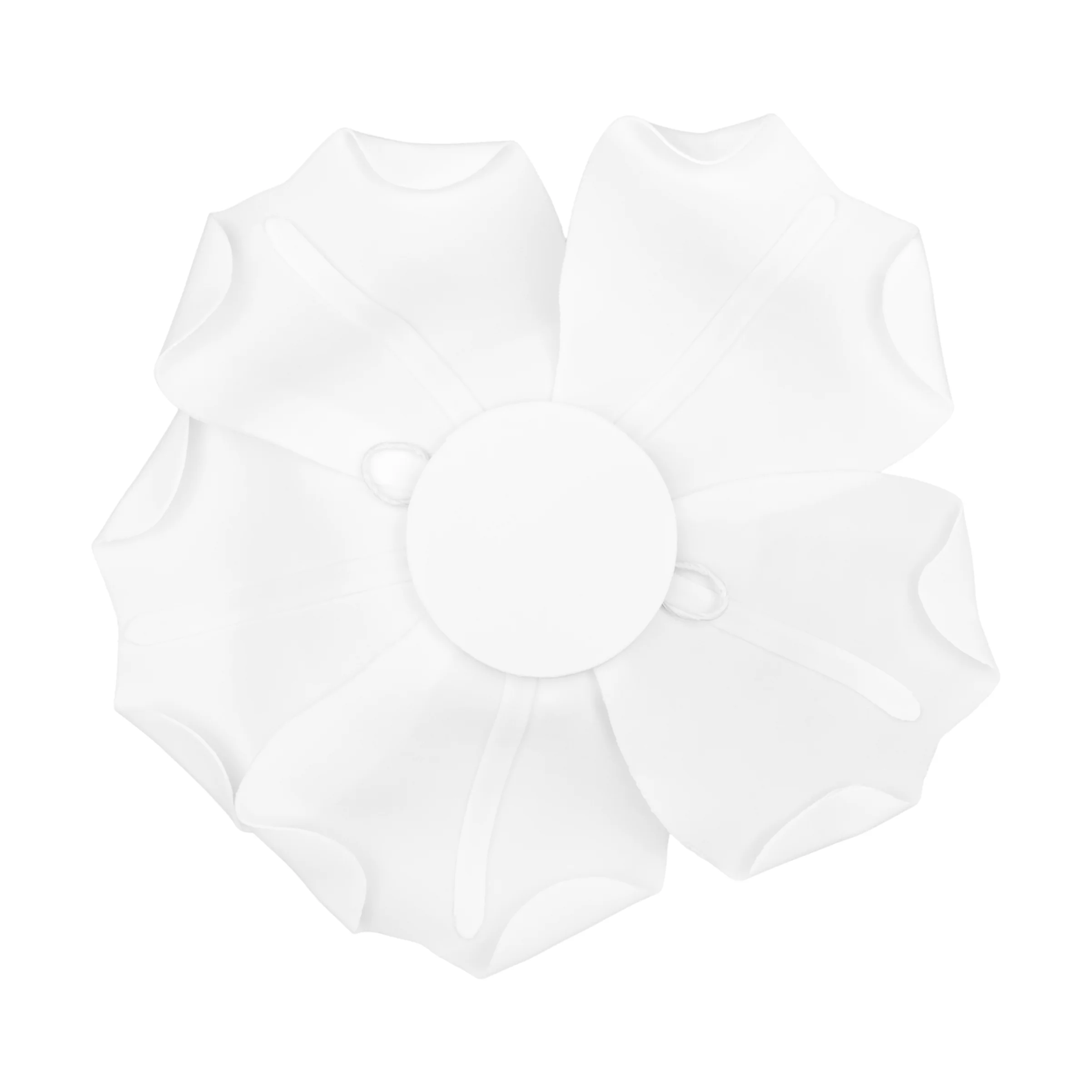 Large Foam Rose Wall Decor 30 cm - White - Image 2