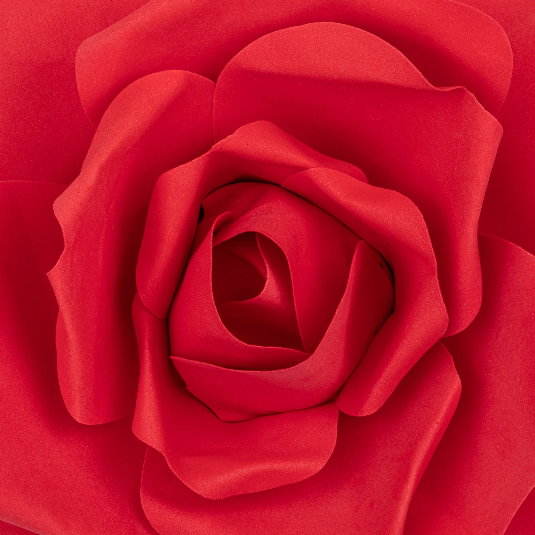 Large Foam Rose Wall Decor 40 cm - Red - Image 3