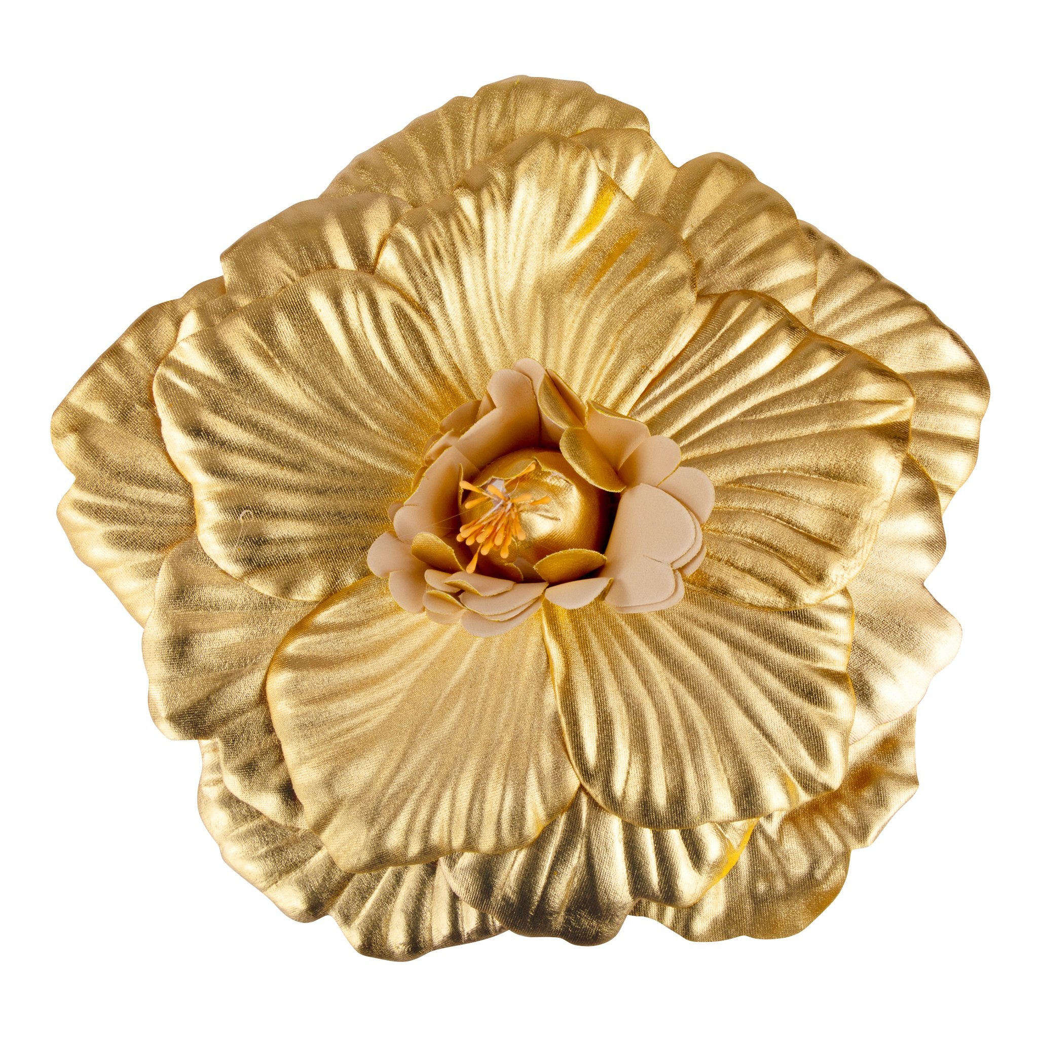 Large Foam Wedding Flower Wall Backdrop Decor 30 cm - Gold