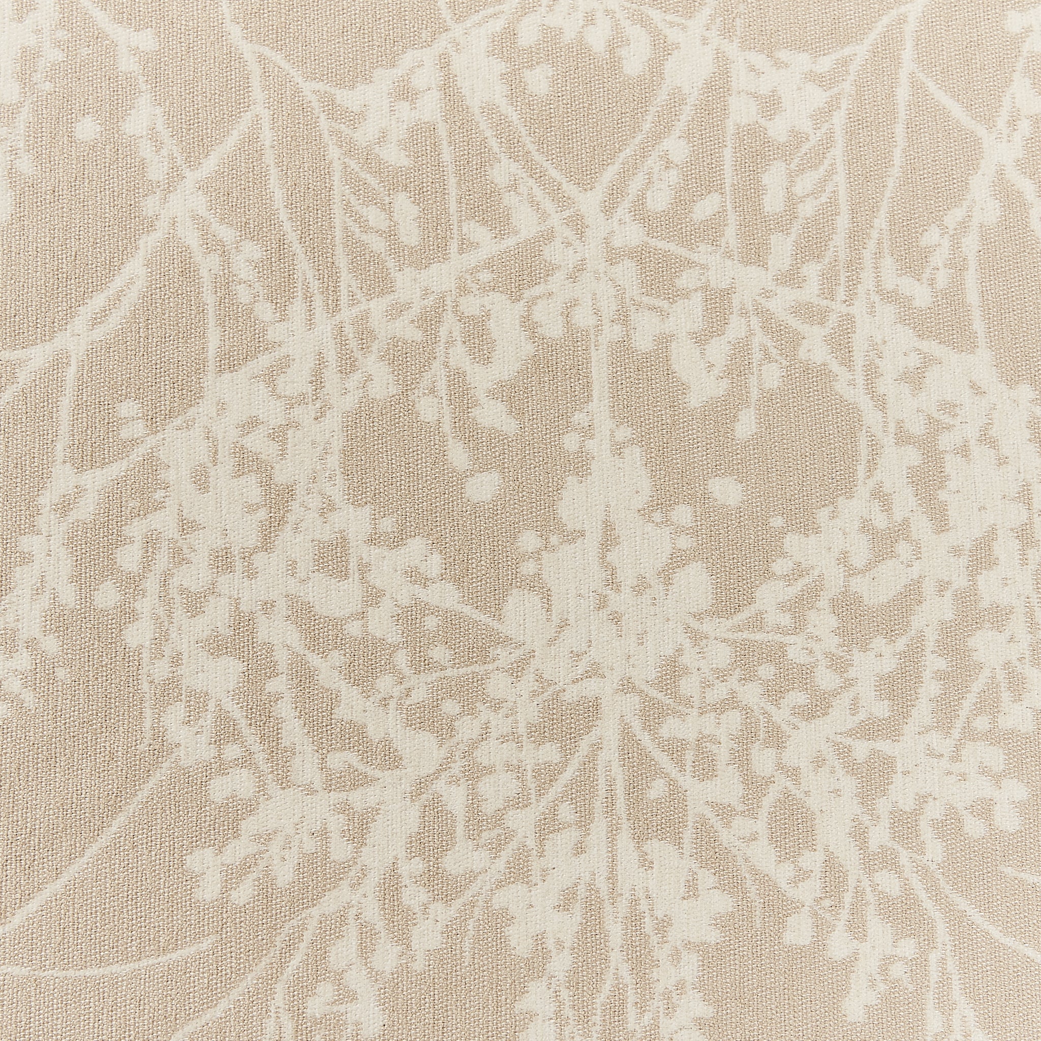 Leaf Branch Reversible Jacquard Tablecloth 90"x156" Rectangle - Champagne - Image 2