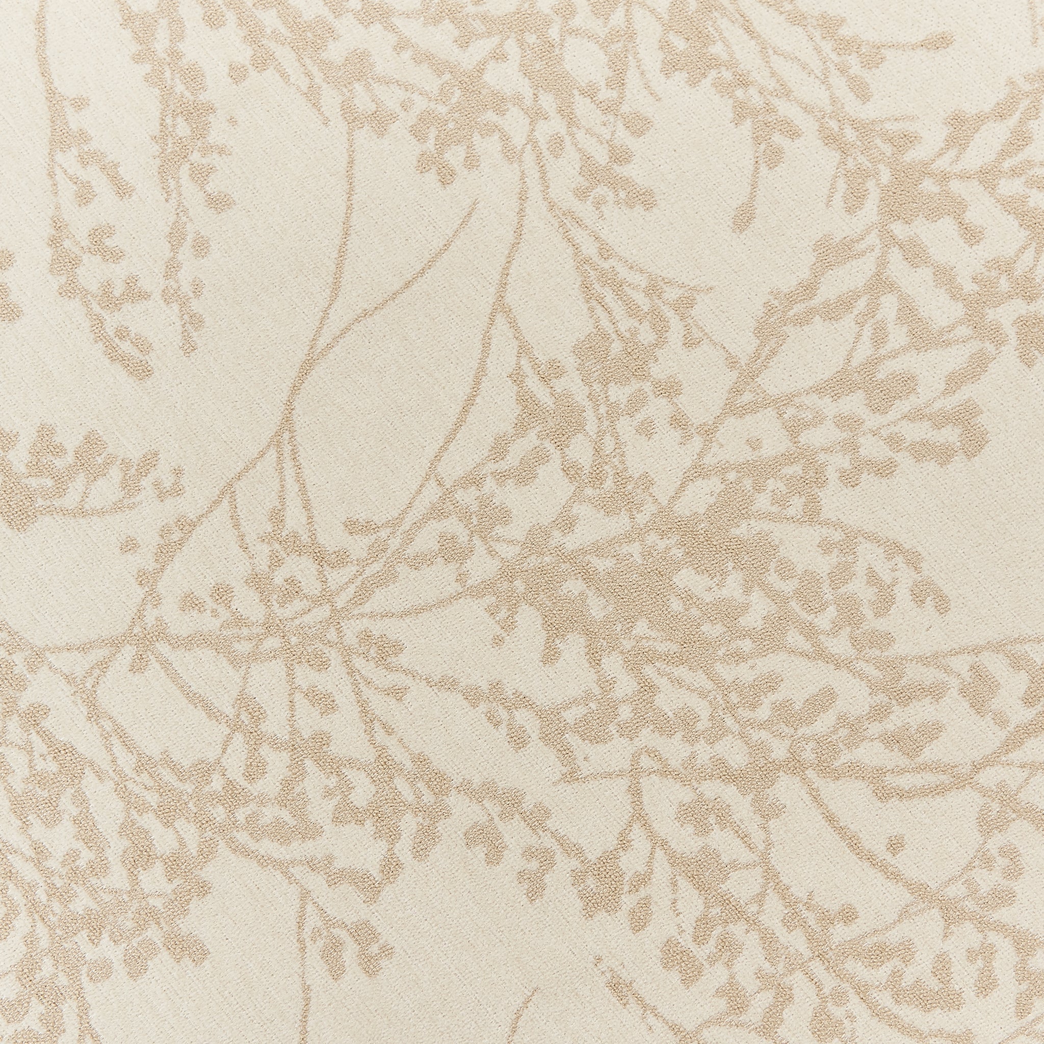 Leaf Branch Reversible Jacquard Tablecloth 90"x156" Rectangle - Champagne - Image 5