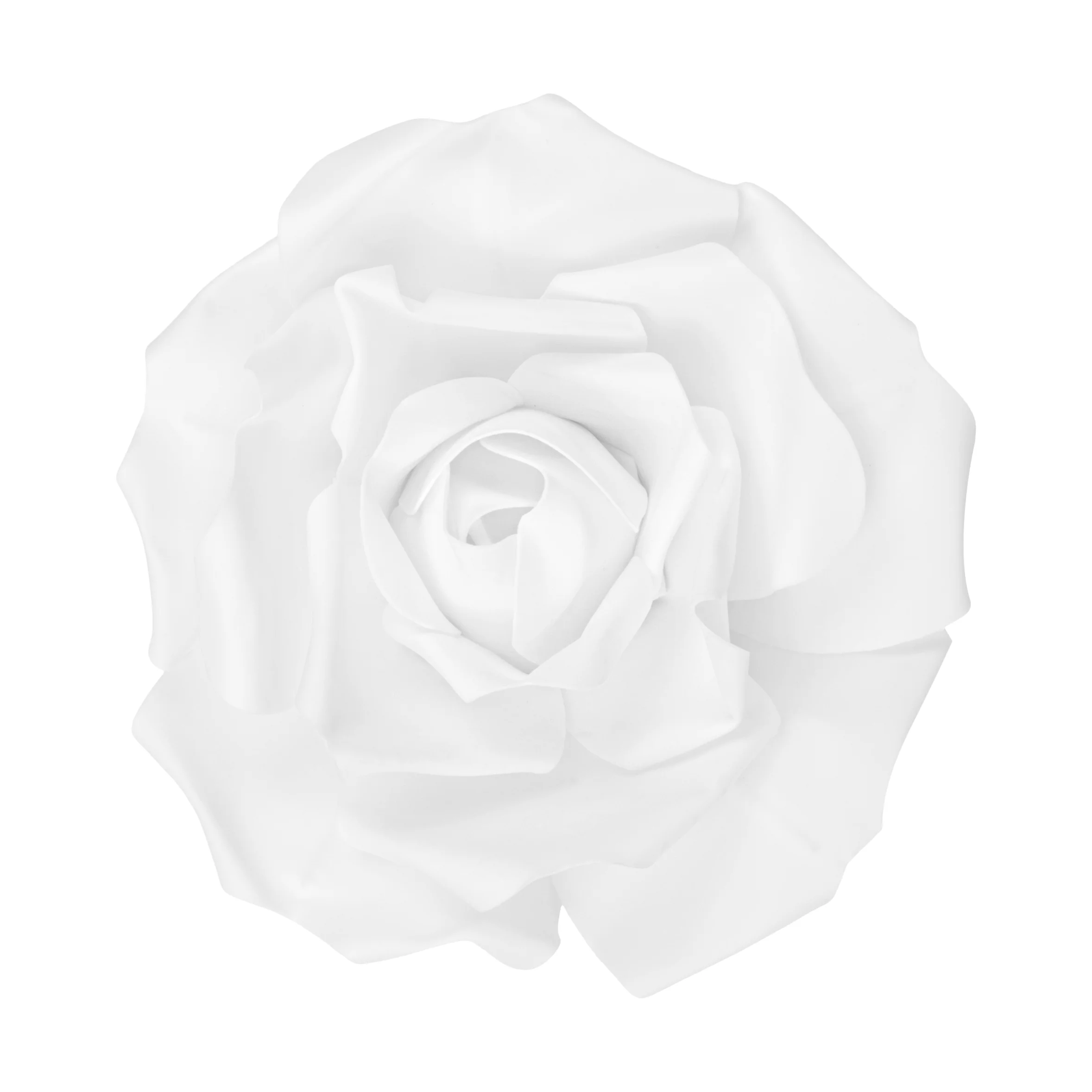 LED Lighted Large Foam Rose Wall Decor 30 cm - White - Image 3