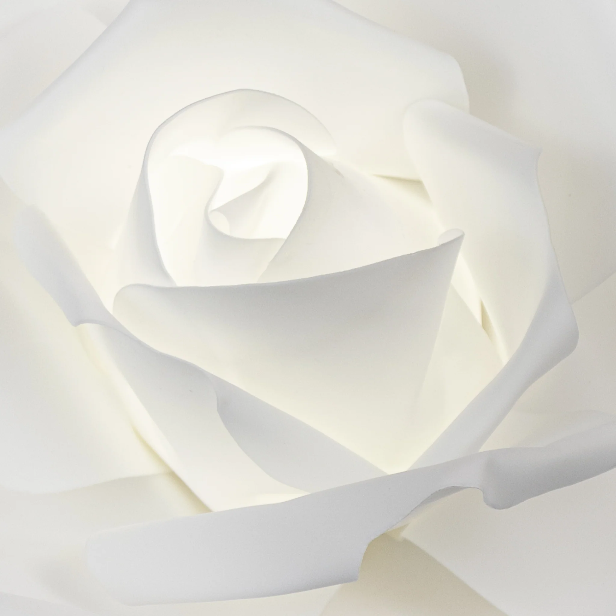 LED Lighted Large Foam Rose Wall Decor 40 cm - White - Image 2