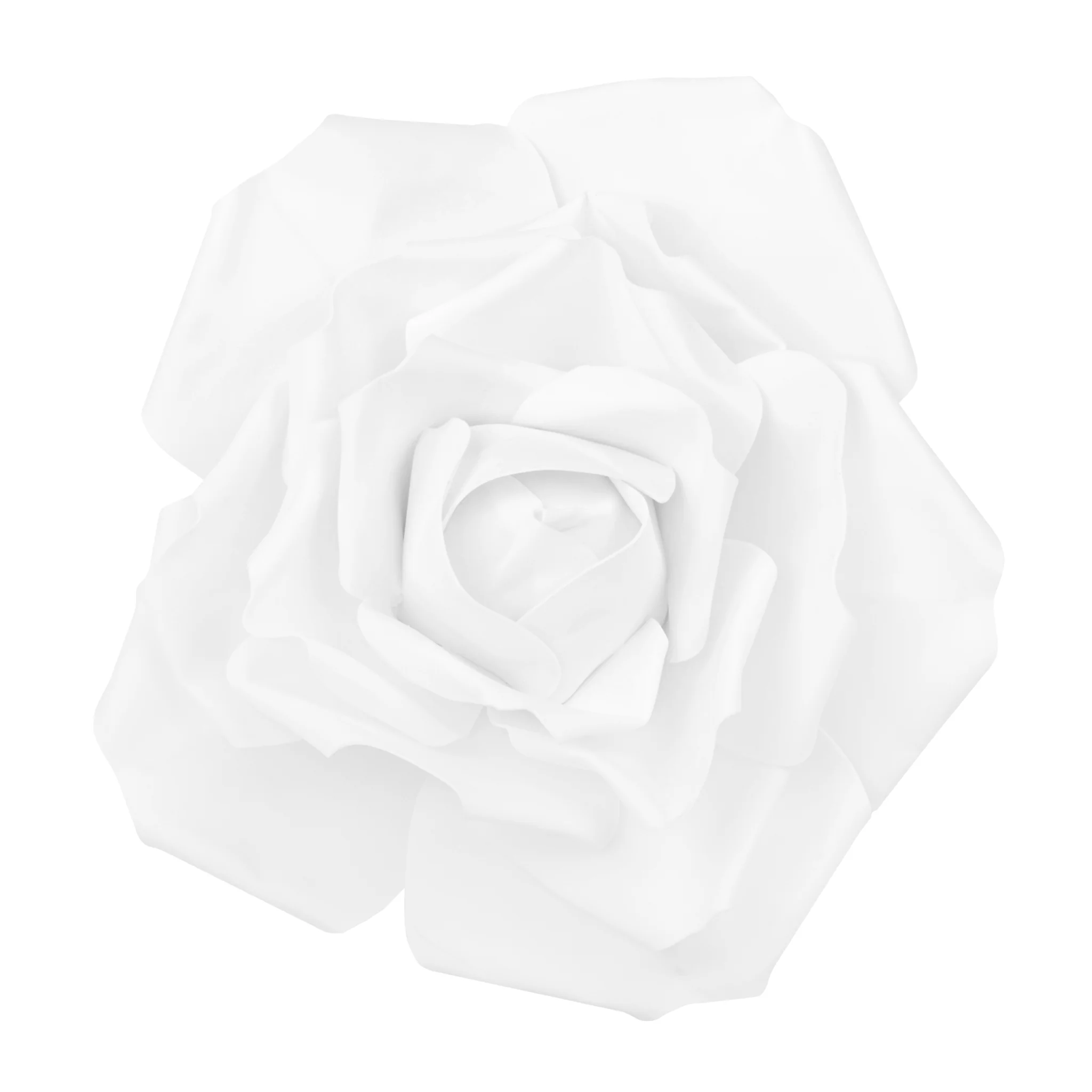 LED Lighted Large Foam Rose Wall Decor 40 cm - White - Image 3