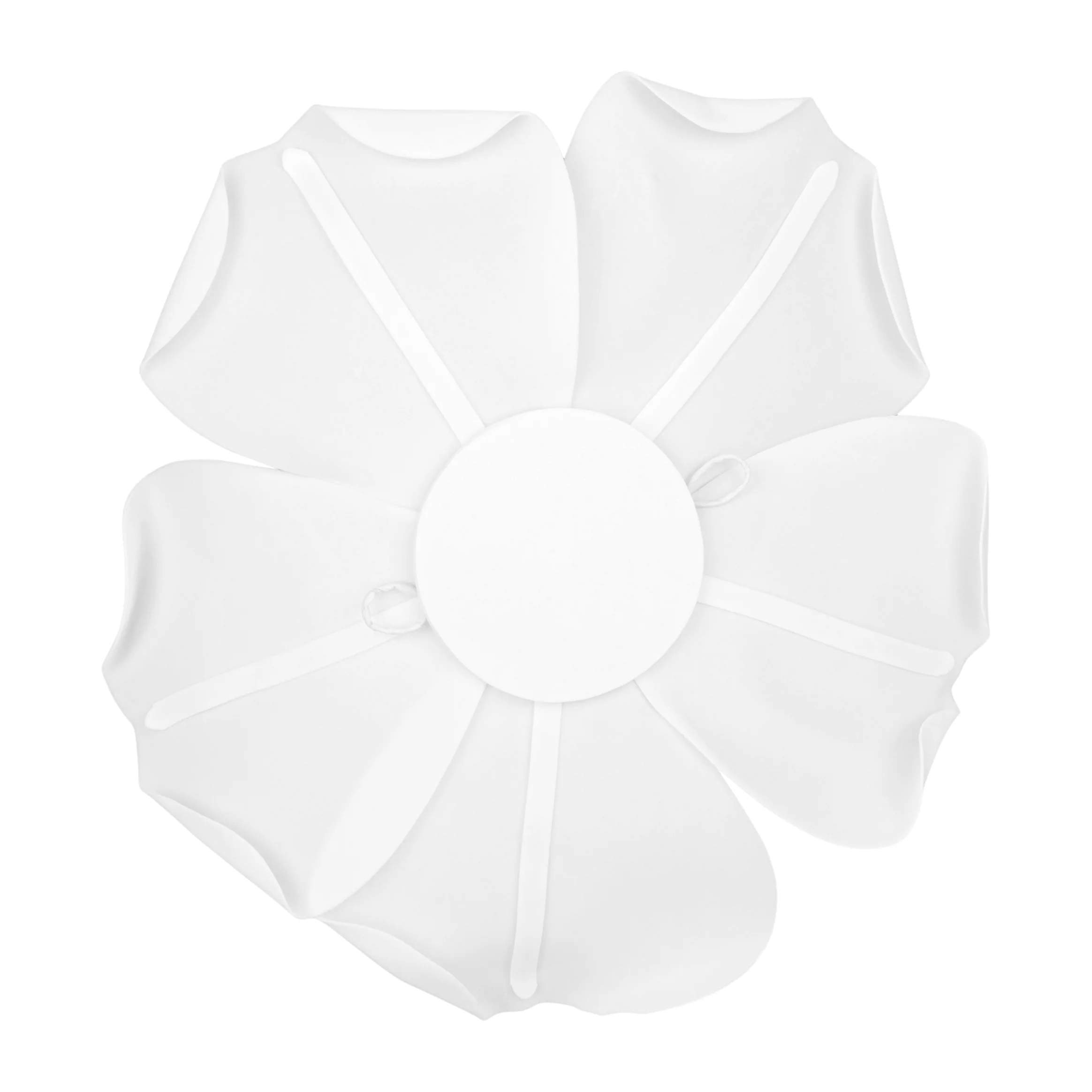 LED Lighted Large Foam Rose Wall Decor 40 cm - White - Image 4