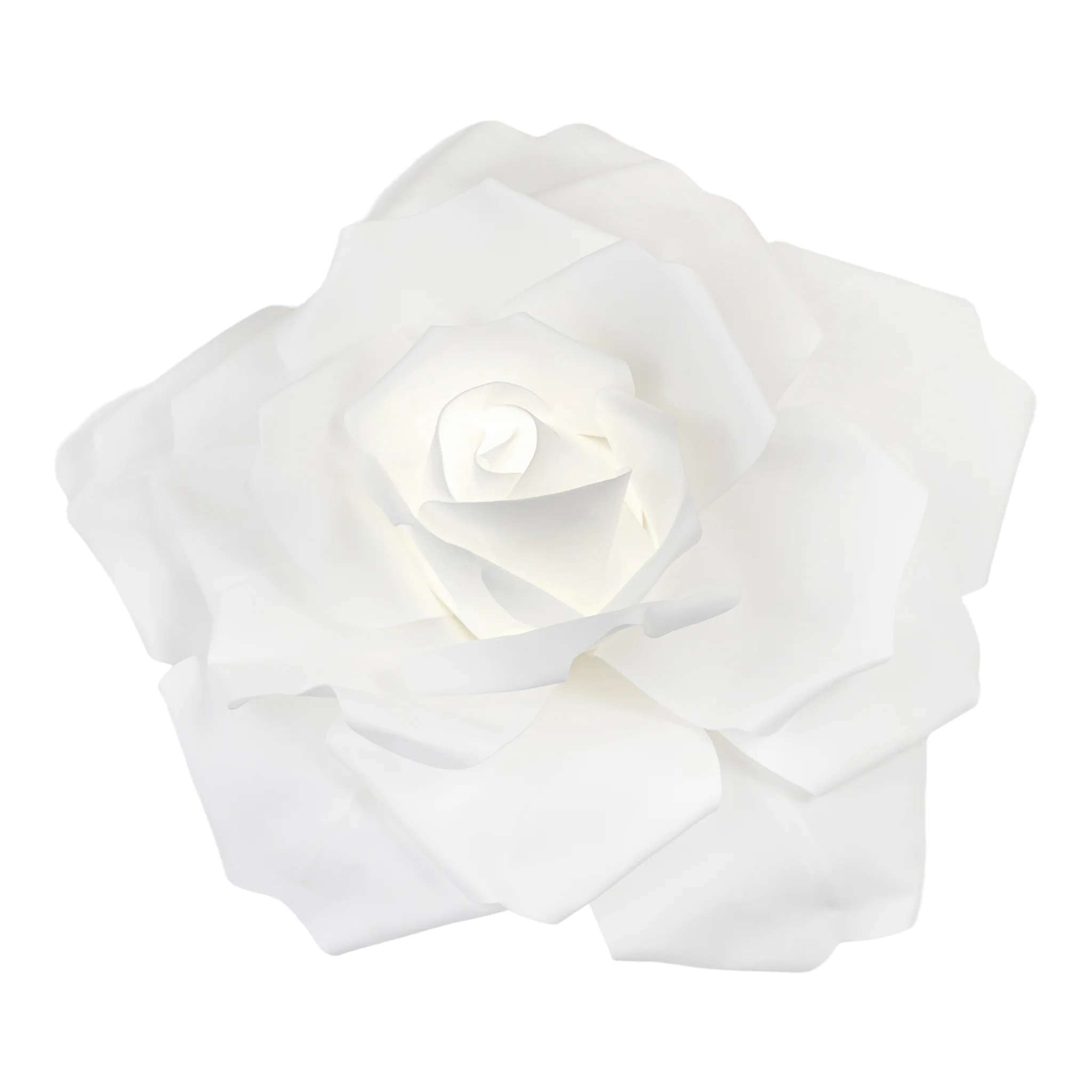 LED Lighted Large Foam Rose Wall Decor 50 cm - White
