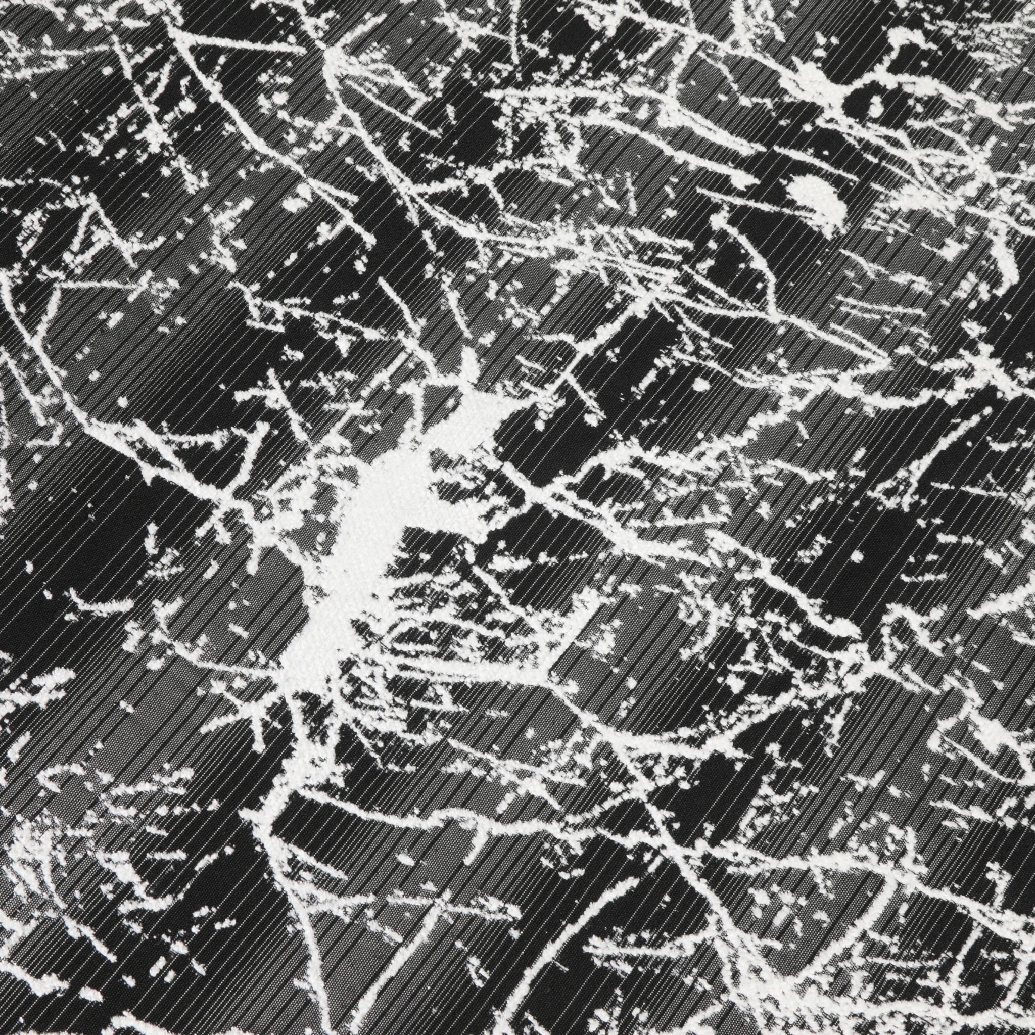 Marble Reversible Jacquard Tablecloth 90"x132" Rectangle  - Shimmer Black - Image 2