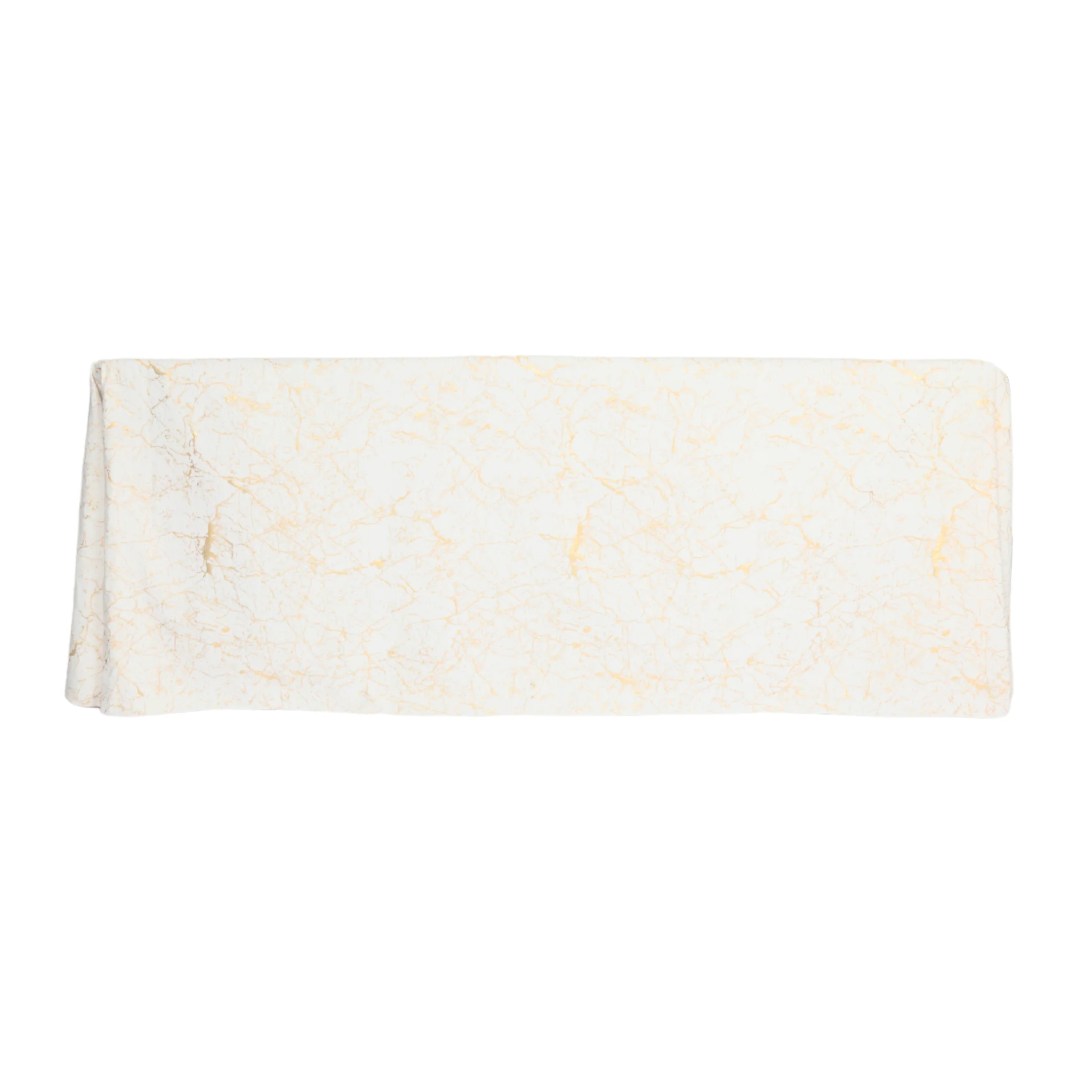 Marble Reversible Jacquard Tablecloth 90"x132" Rectangle  - Gold