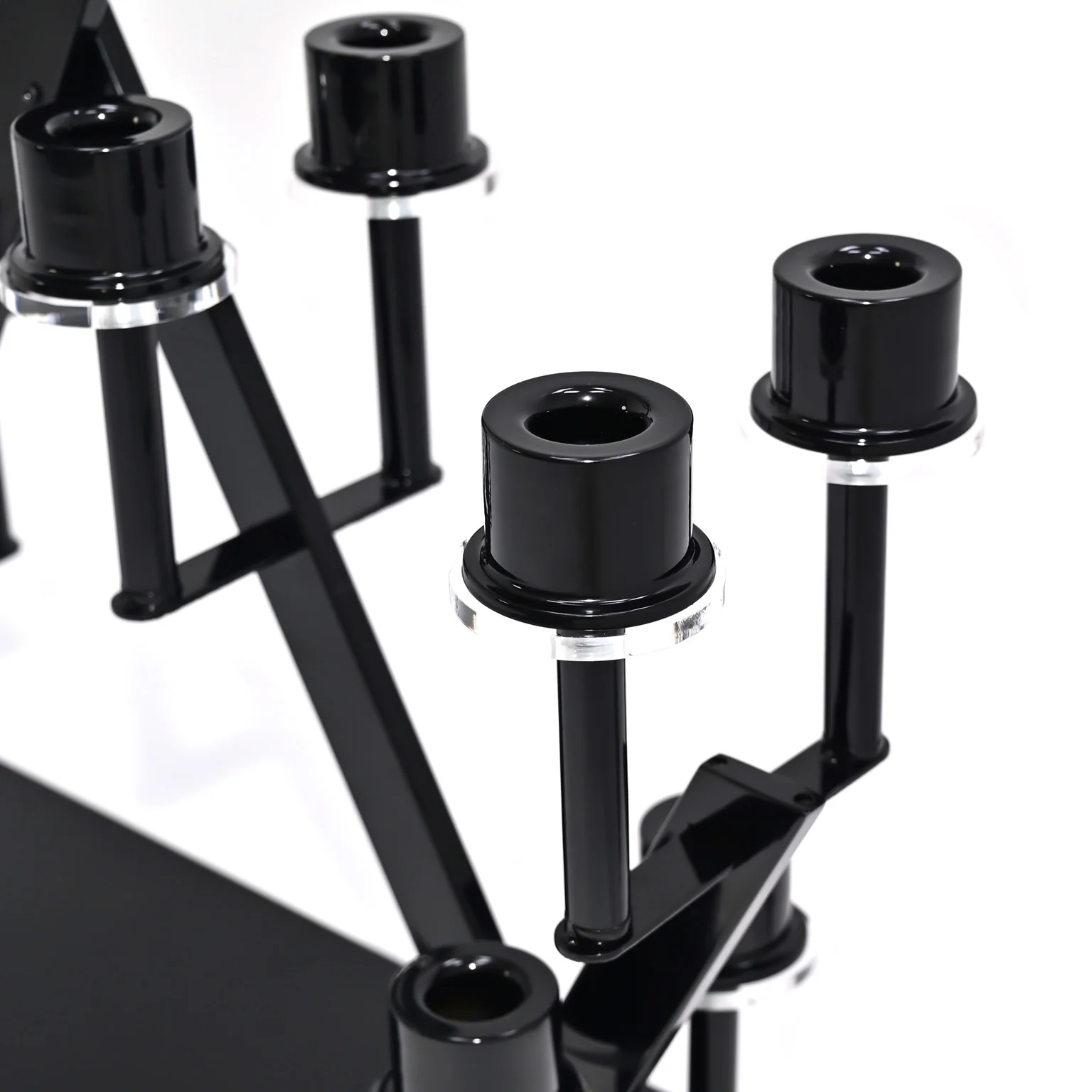 16 Branches Black Metal Candelabra Centerpiece - Image 5