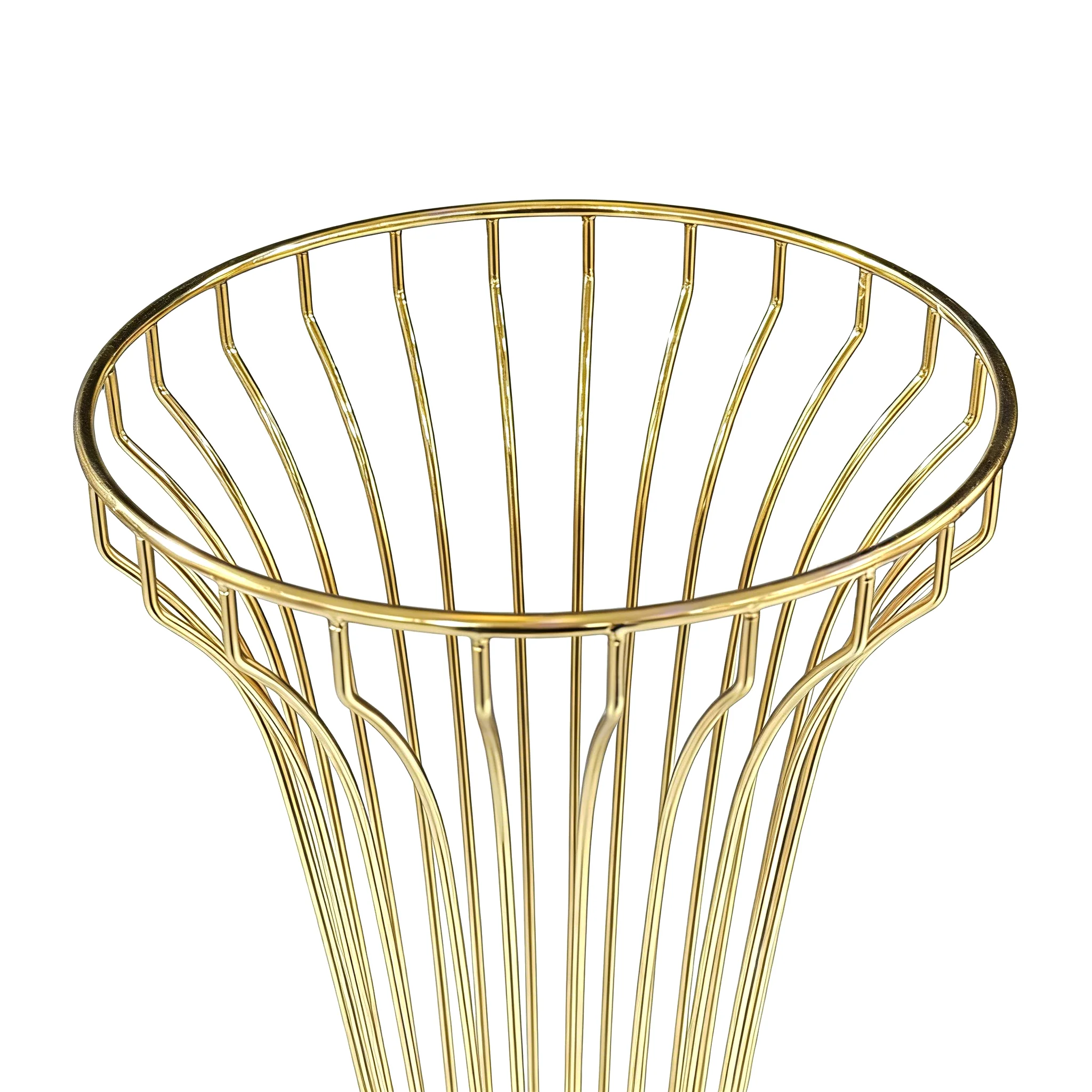 2pcs/set Metal Wire Floral Stand Centerpiece - Gold - Image 4