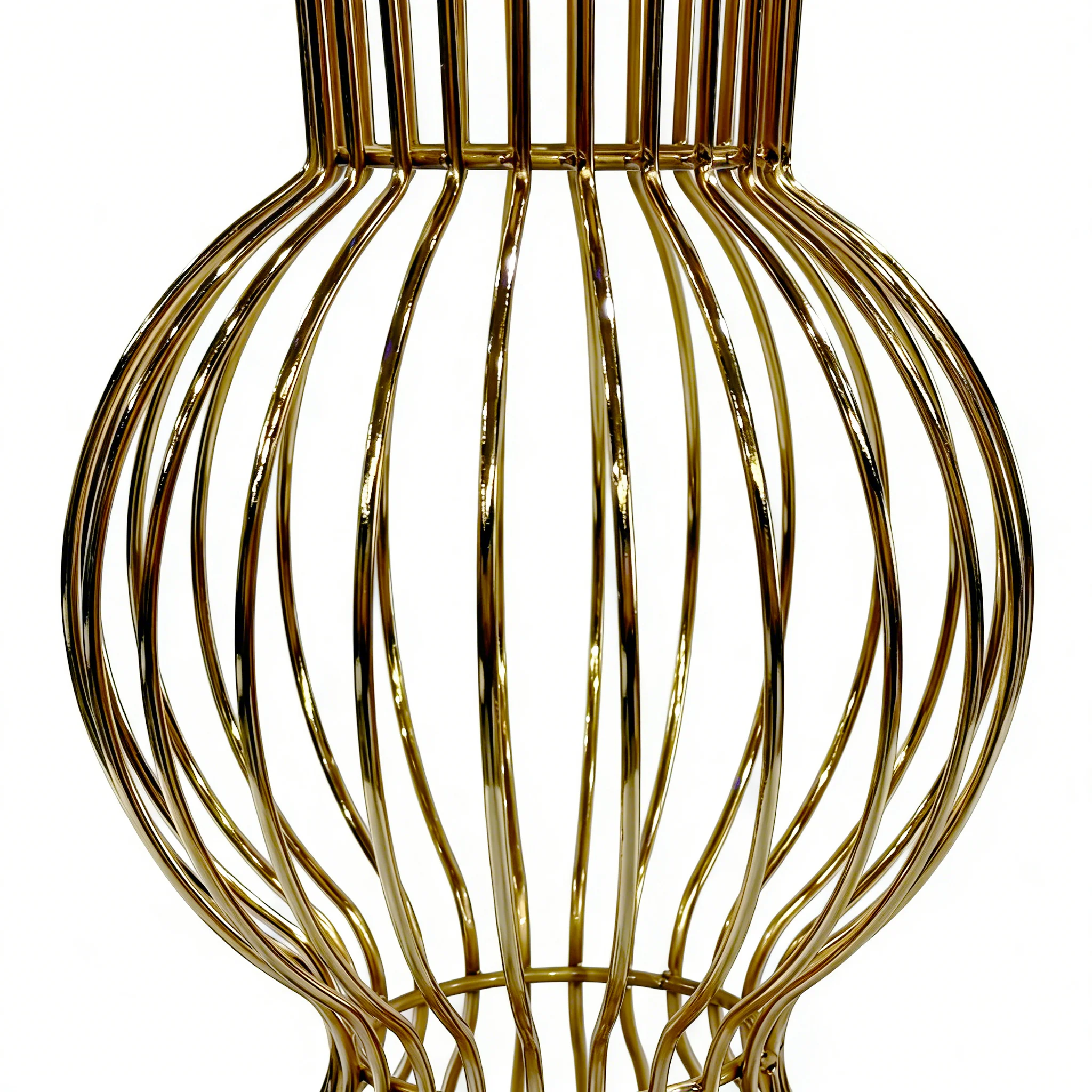 2pcs/set Metal Wire Floral Stand Centerpiece - Gold - Image 5