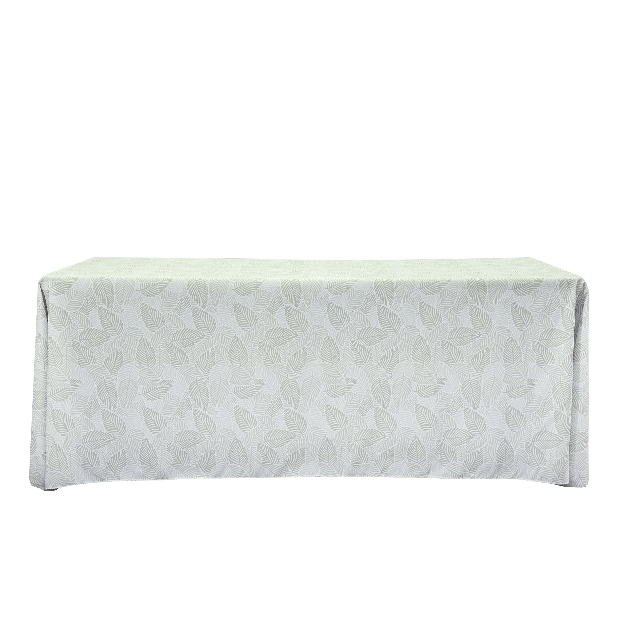 Modern Palm Leaves Rectangular 90"x132" Tablecloth - Image 3