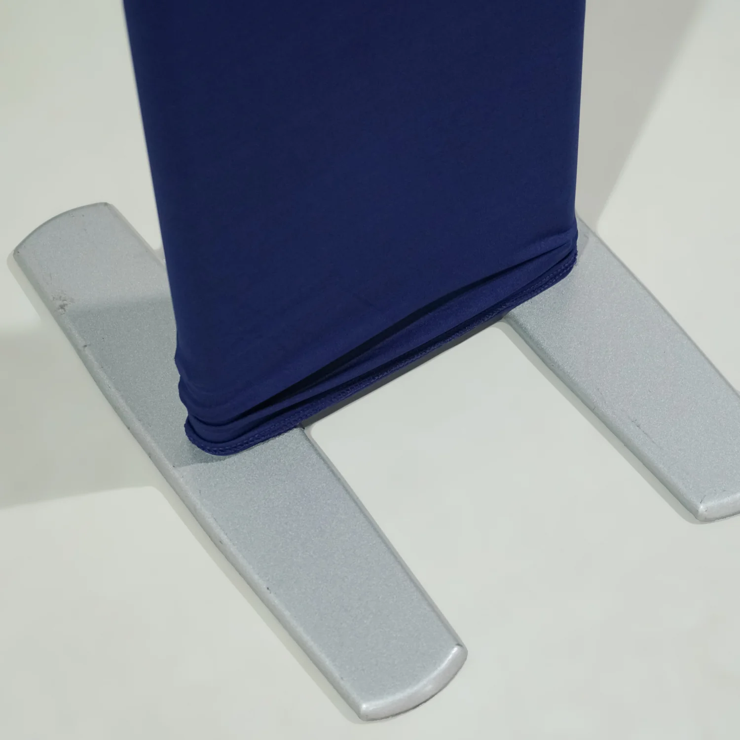 Open Center Spandex Arch Cover - Navy Blue - Image 2