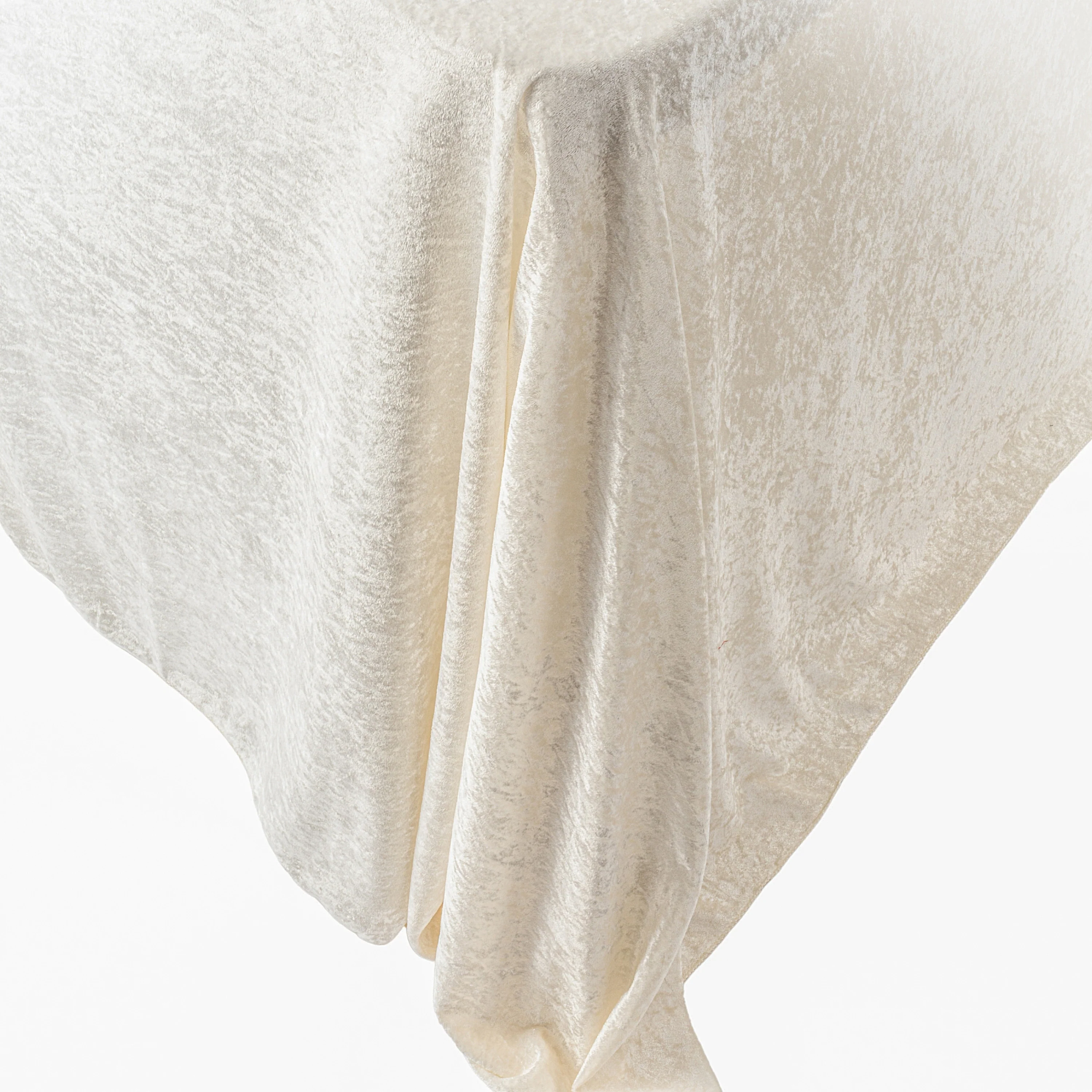 Velvet King 108"x156" Rectangular Tablecloth - Ivory
