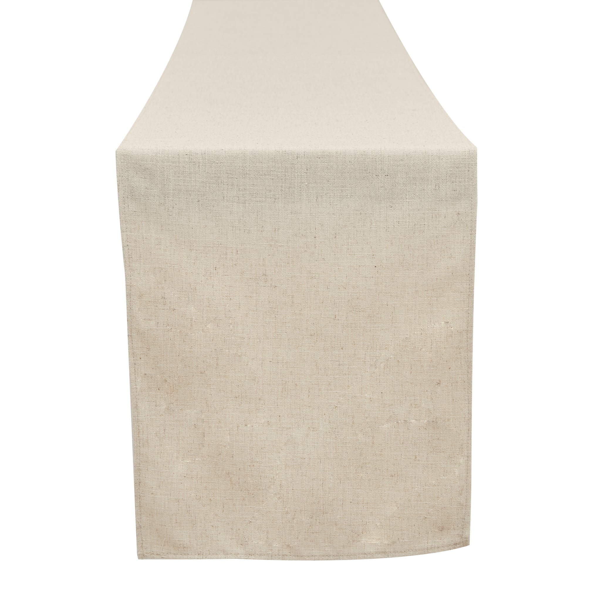 Premium Linen-Look Panama Weave Table Runner - Ivory - Image 3