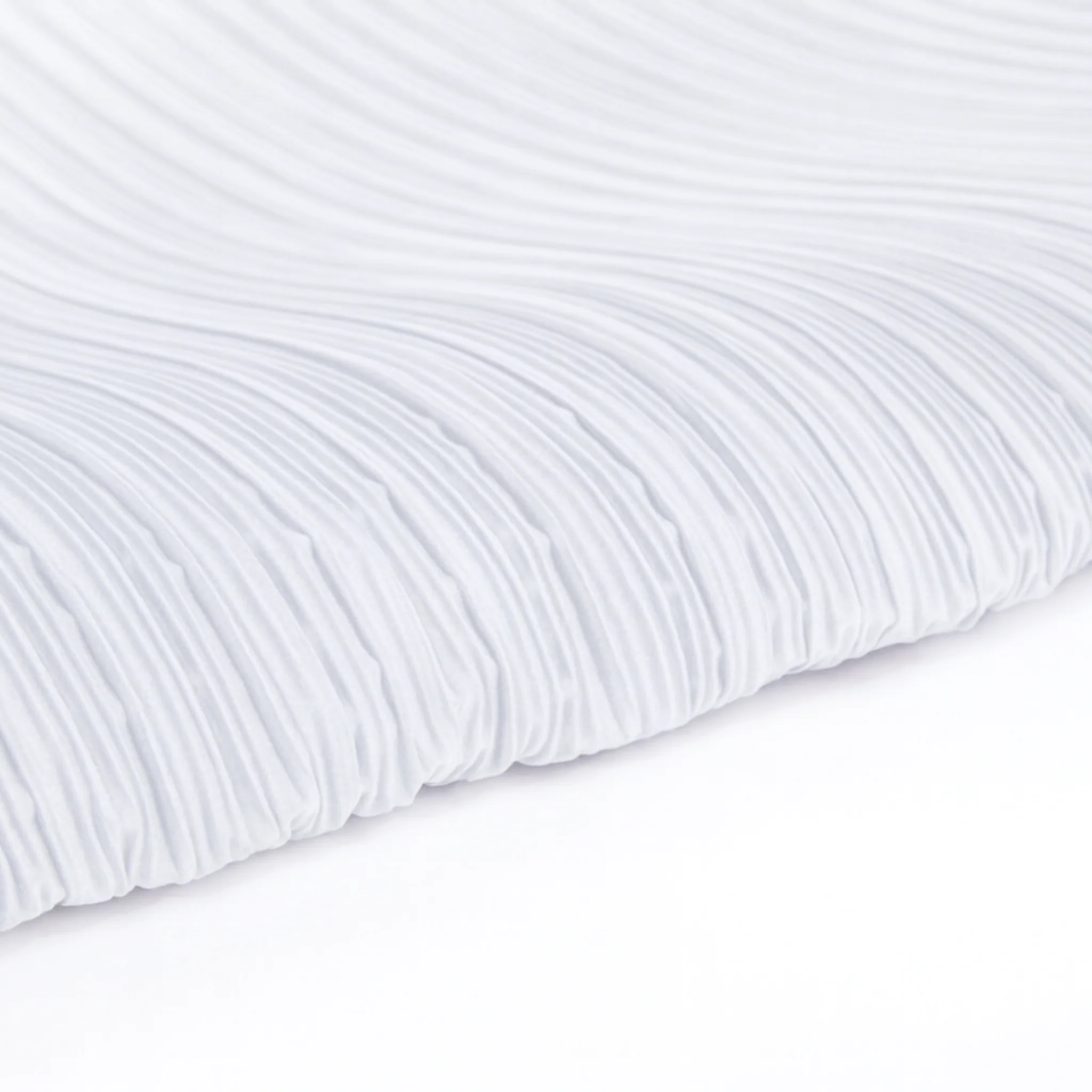 Pleated Crinkle DIY Textured Fabric 10 yards - White - Image 2