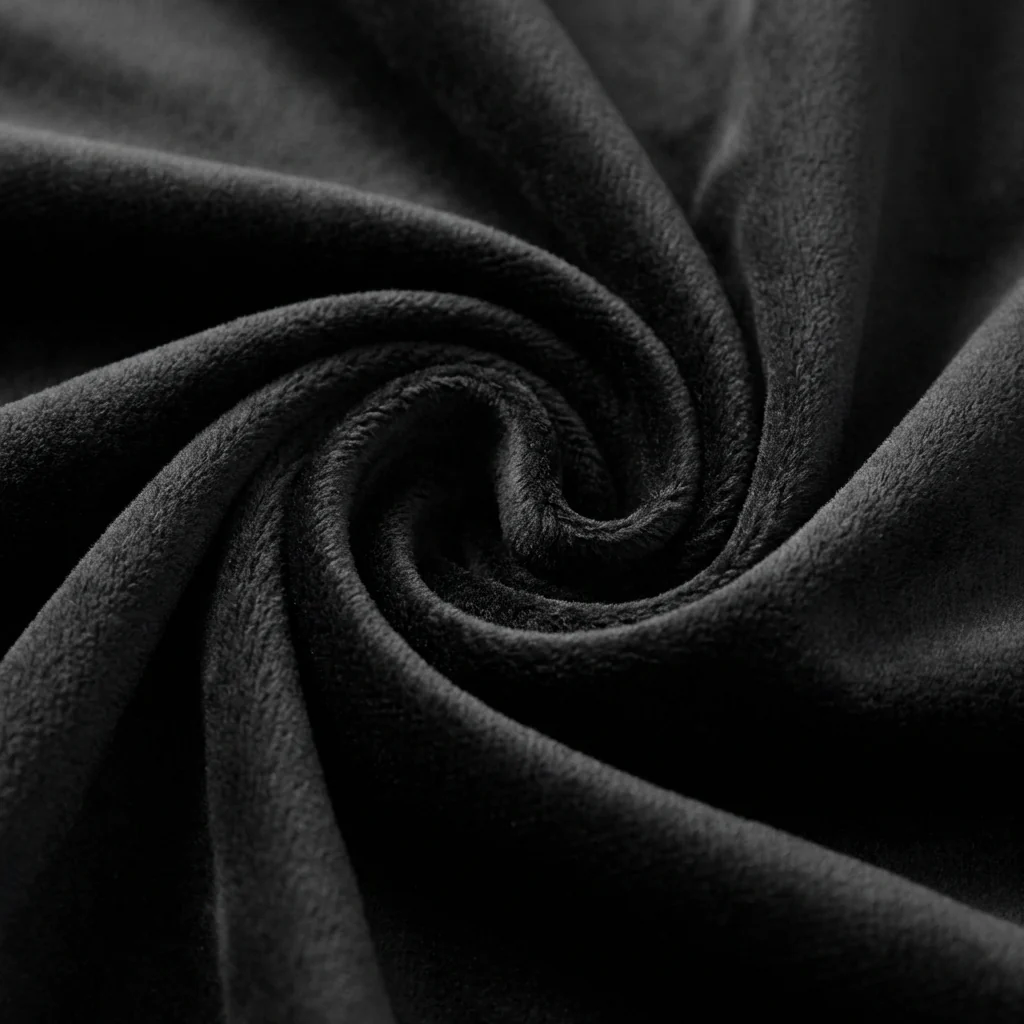Poly Premier Fire Retardant (FR) 12ft H x 60" W Drape/Backdrop - Black - Image 5