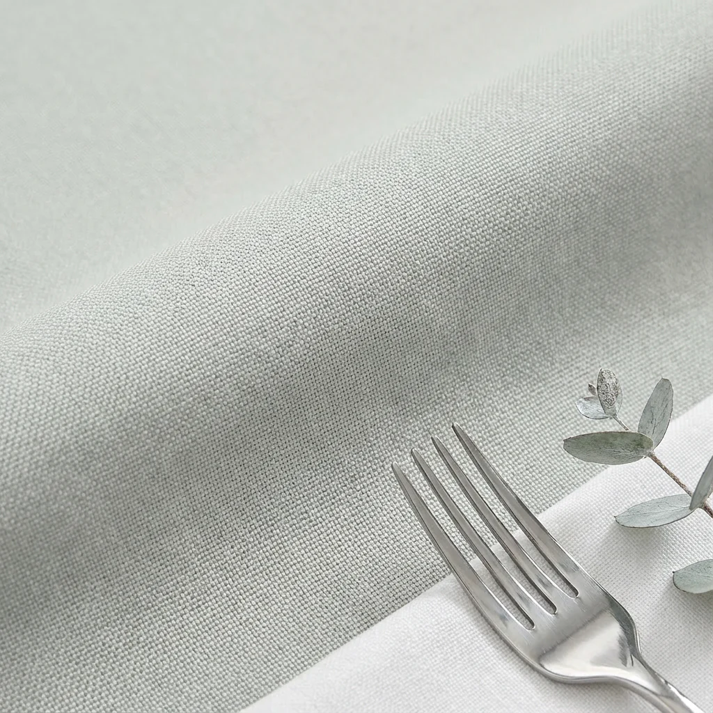 Premium Polyester 108" Round Tablecloth - Gray/Silver - Image 4