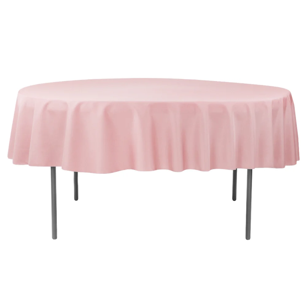 Premium Polyester 90" Round Tablecloth - Dusty Rose/Mauve
