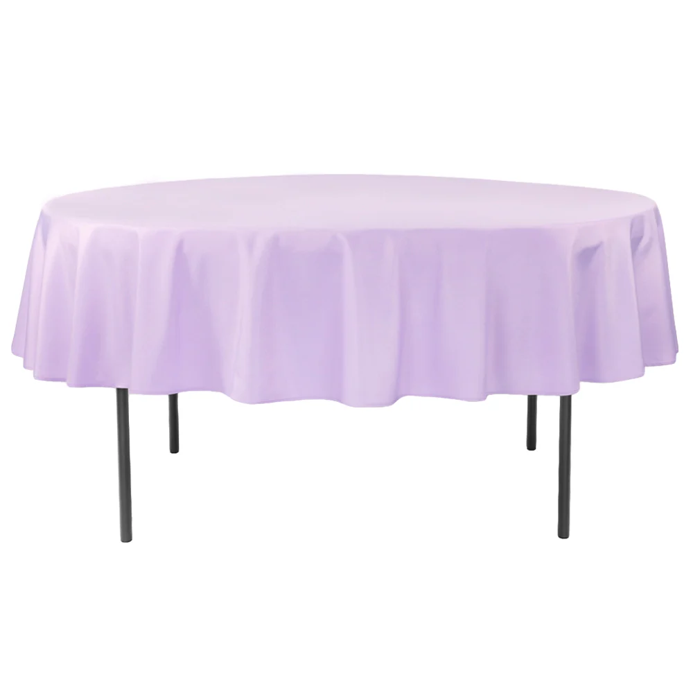 Premium Polyester 90" Round Tablecloth - Lavender