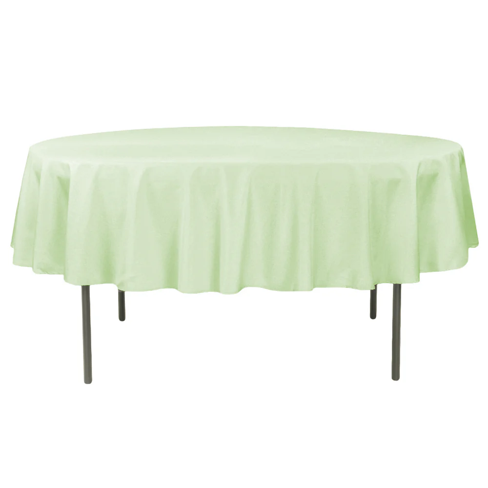 Premium Polyester 90" Round Tablecloth - Sage Green