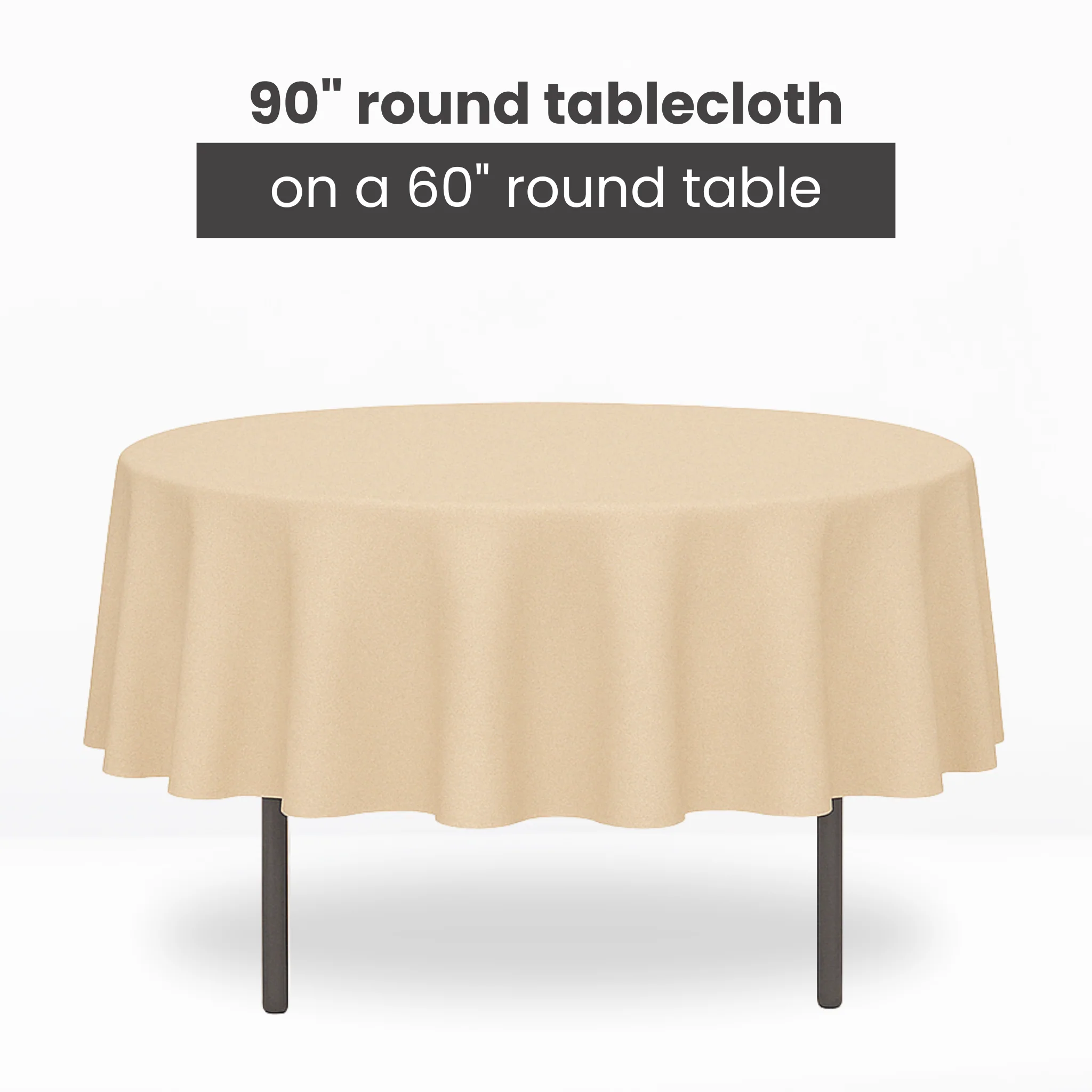 Premium Polyester 90" Round Tablecloth - Sage Green - Image 3