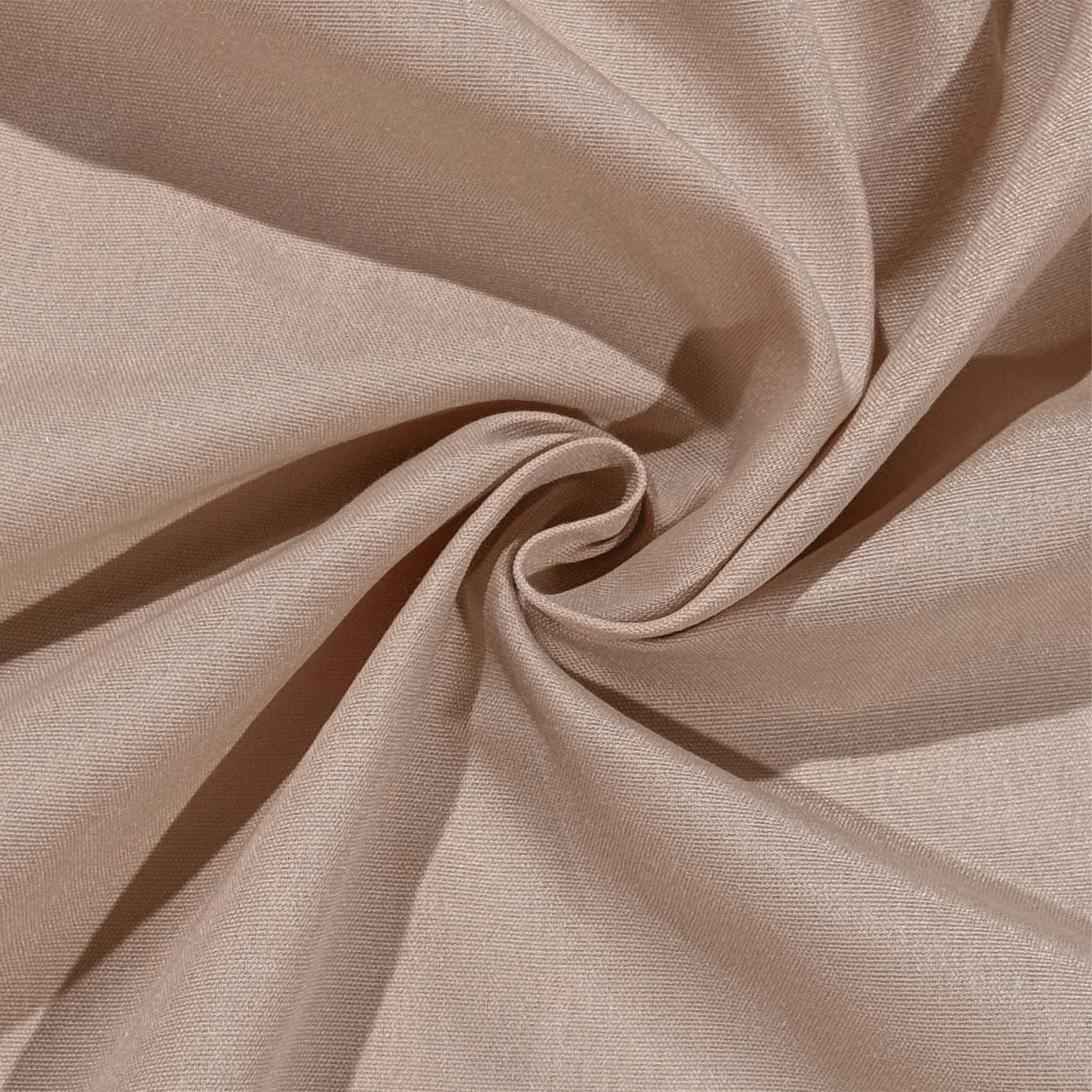 Premium Polyester 90" Round Tablecloth - Taupe - Image 4