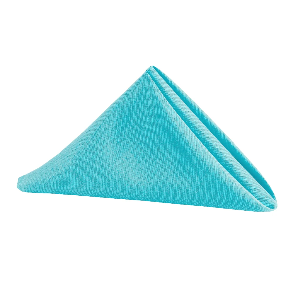Premium Polyester Napkin 20"x20" - Aqua Blue
