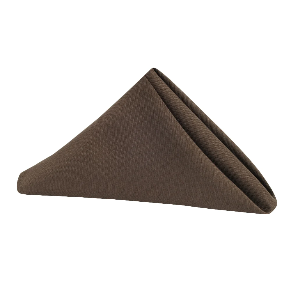 Premium Polyester Napkin 20"x20" - Chocolate Brown