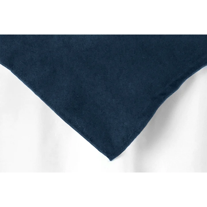 Premium Polyester Square 72" Overlay/Tablecloth - Navy Blue - Image 2