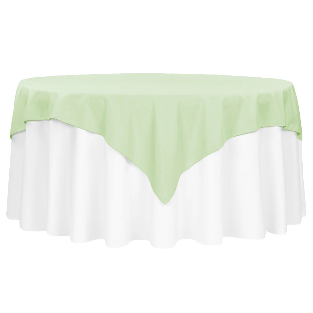 Premium Polyester Square 72" Overlay/Tablecloth - Sage Green